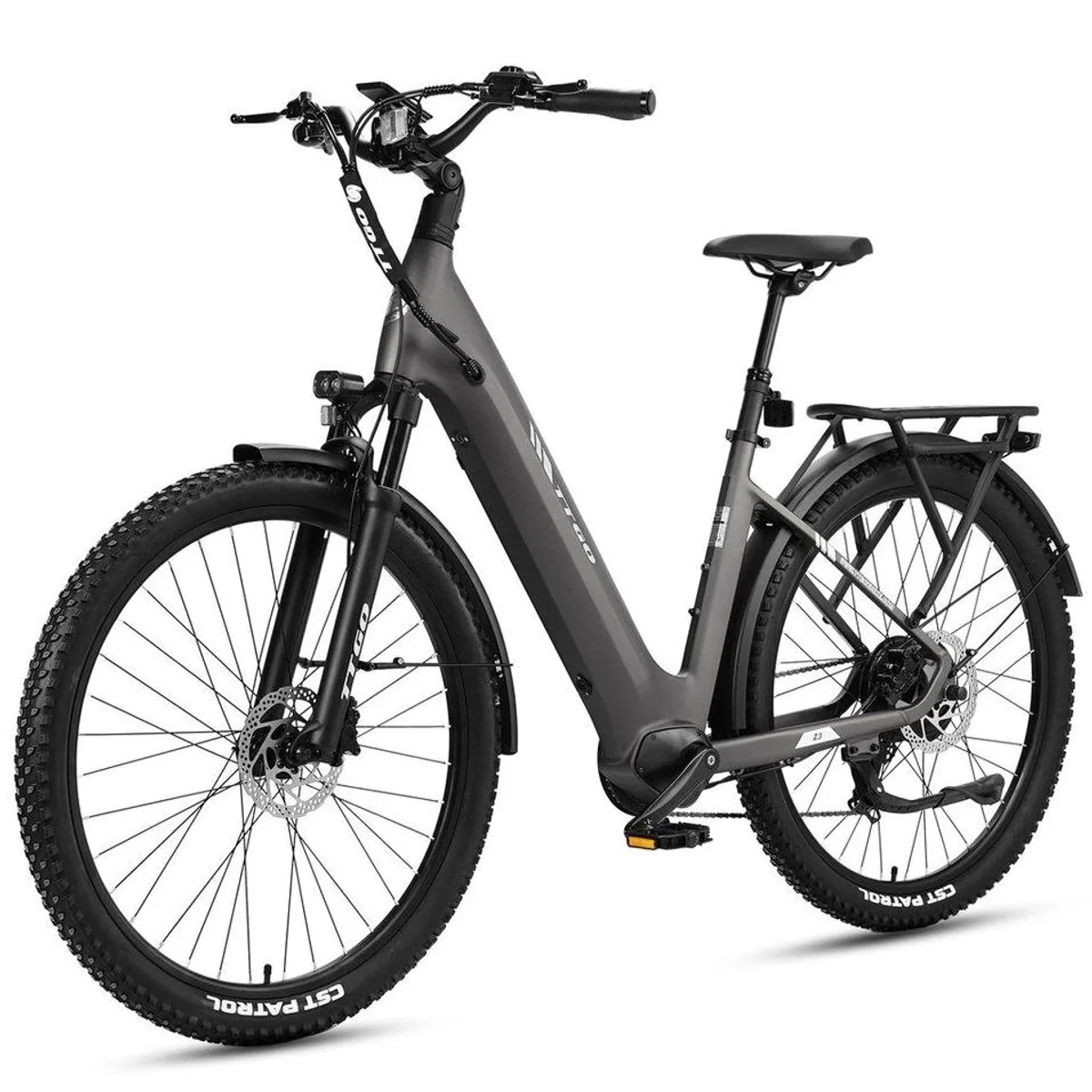 TTGO E-Bike Cityrad 28 Zoll, 70 Nm Hinterradmotor, 720 Wh Akku, 7 Gang Shimano