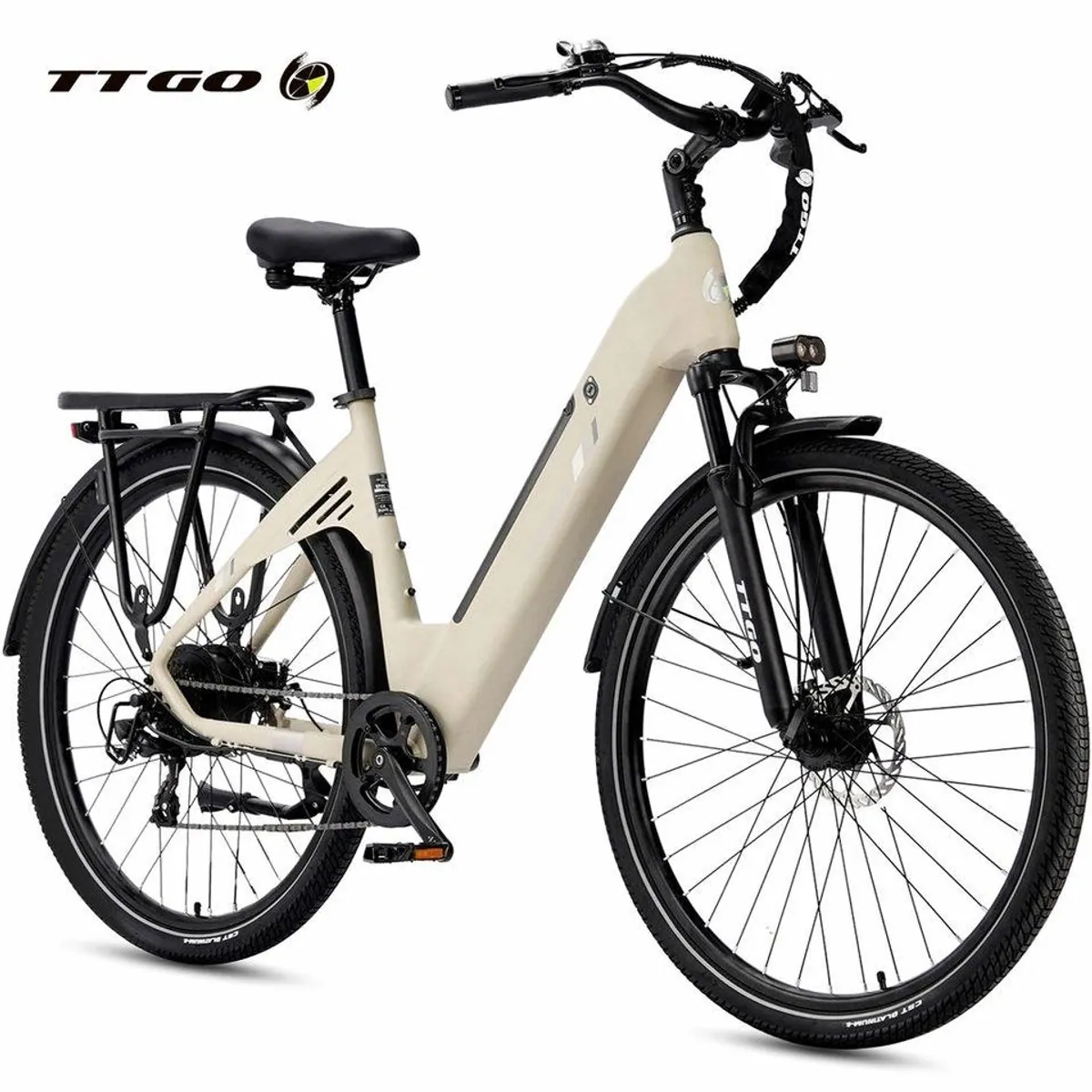 TTGO E-Bike Cityrad 28 Zoll, 120 km Reichweite, 7-Gang Shimano, leicht und robust