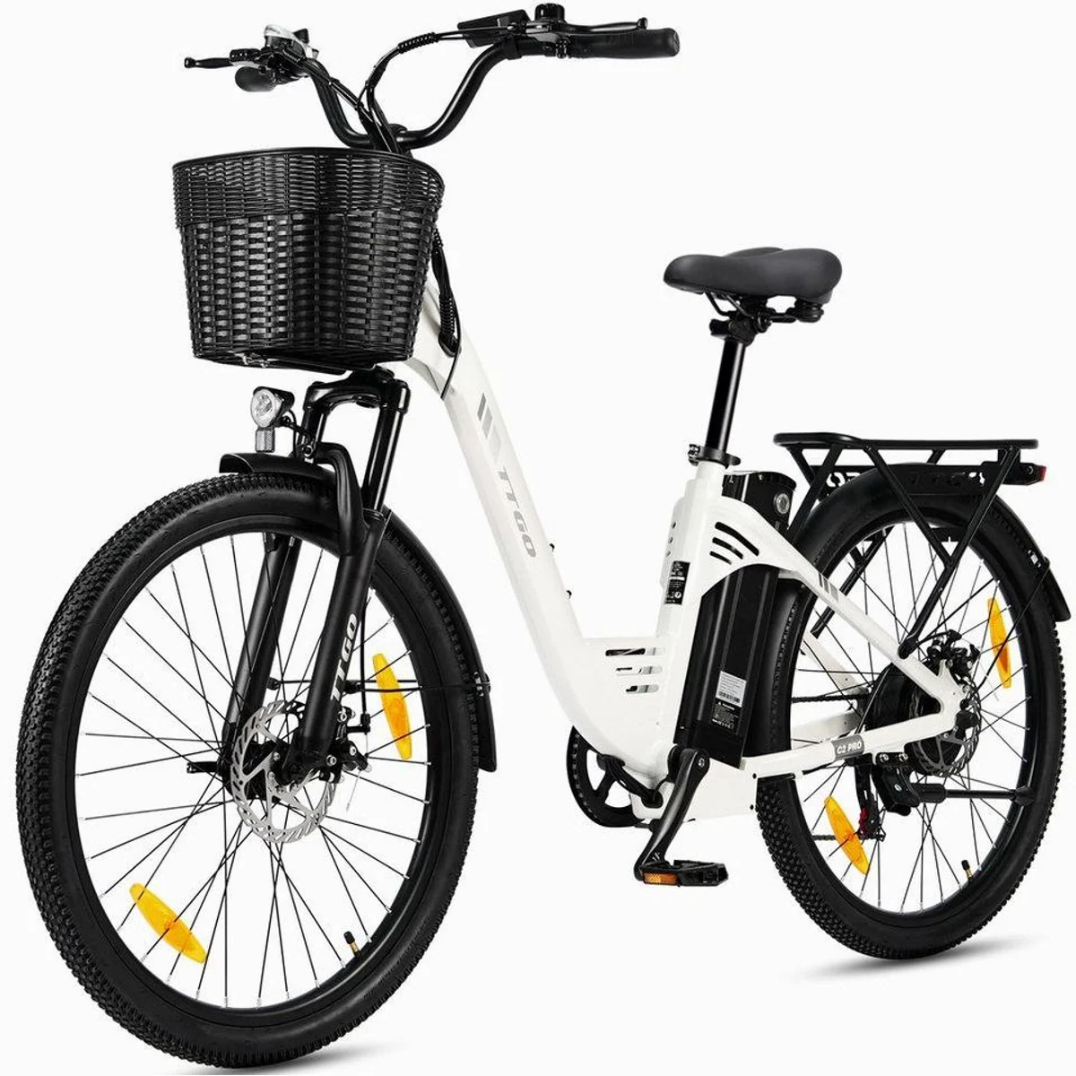 TTGO E-Bike Cityrad 26 Zoll, 80-120 km Reichweite, 7 Gang SHIMANO, komfortabel und robust