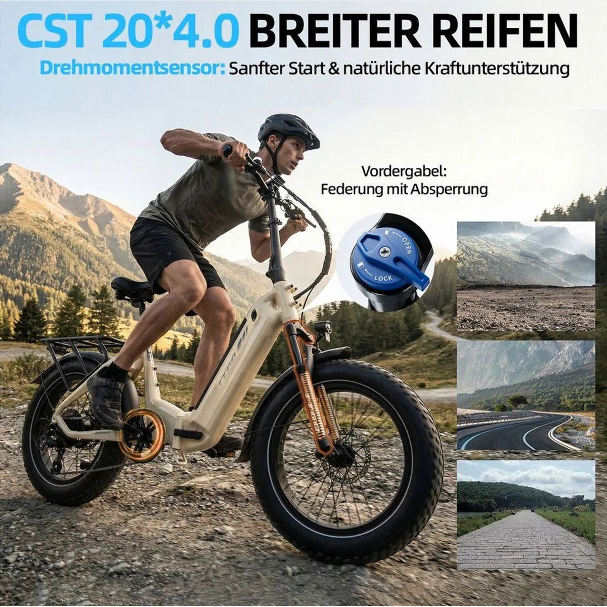 TTGO E-Bike Klapprad 20 Zoll, 70Nm Drehmoment, 140km Reichweite 2