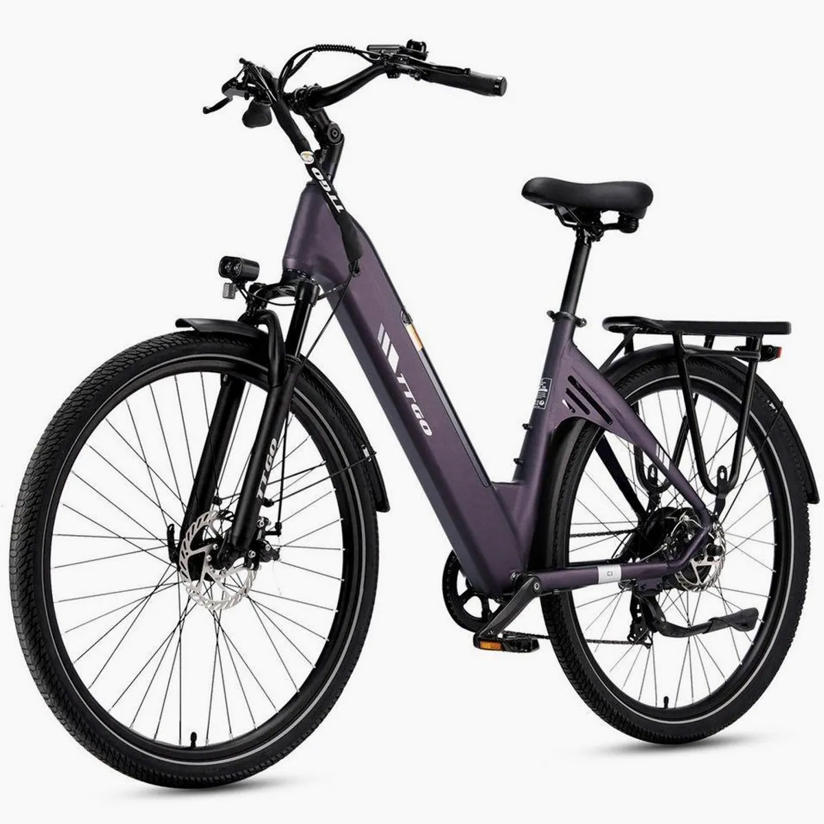 TTGO E-Bike Cityrad 28 Zoll, 150 km Reichweite, 7-Gang Shimano, 25 kg, Heckmotor