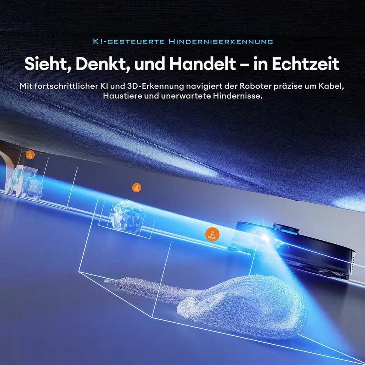 Ultenic T20Pro Nass-Trocken-Saugroboter, 8000 Pa Saugkraft, AI-Hindernisvermeidung, 200 Min Laufzeit 3