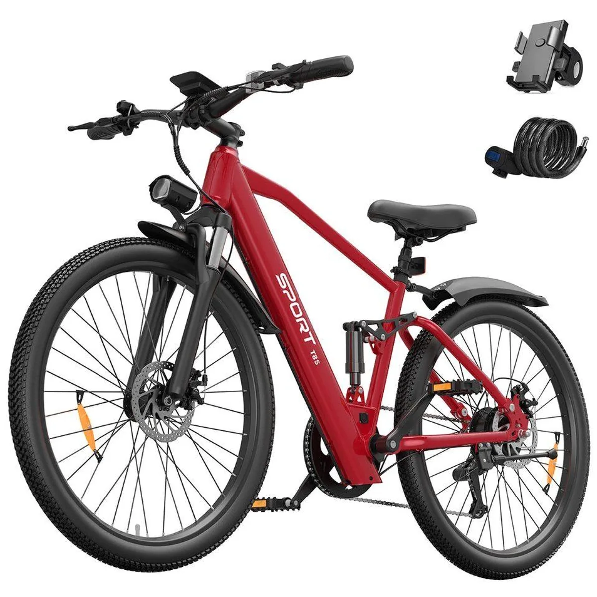 Vankel T8S E-Bike, kraftvoller Heckmotor, langlebiger Akku, Shimano 7-Gang