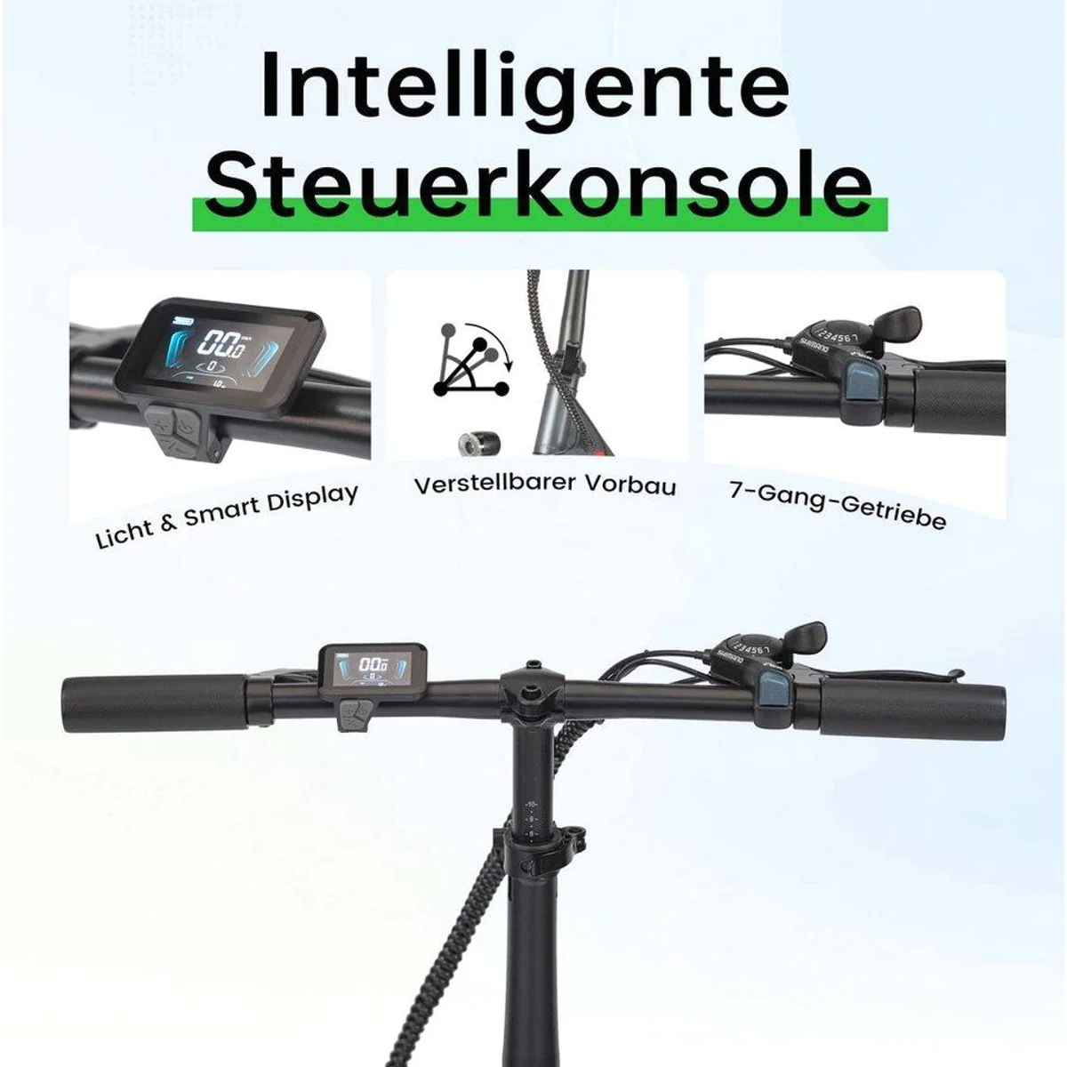Vankel E-Bike E1, faltbar, 120 km Reichweite, 20 AH Akku — ideal für Pendler 3