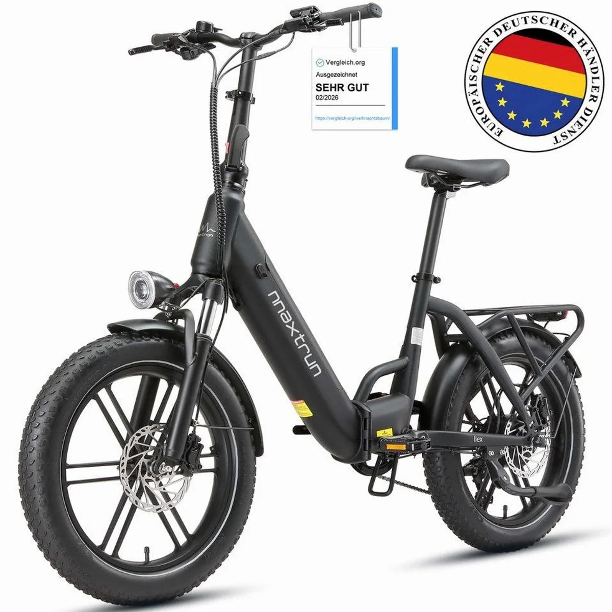 Vankel E-Faltrad 20 Zoll, 250W Motor, 691Wh Akku, klappbar, hydraulische Scheibenbremsen