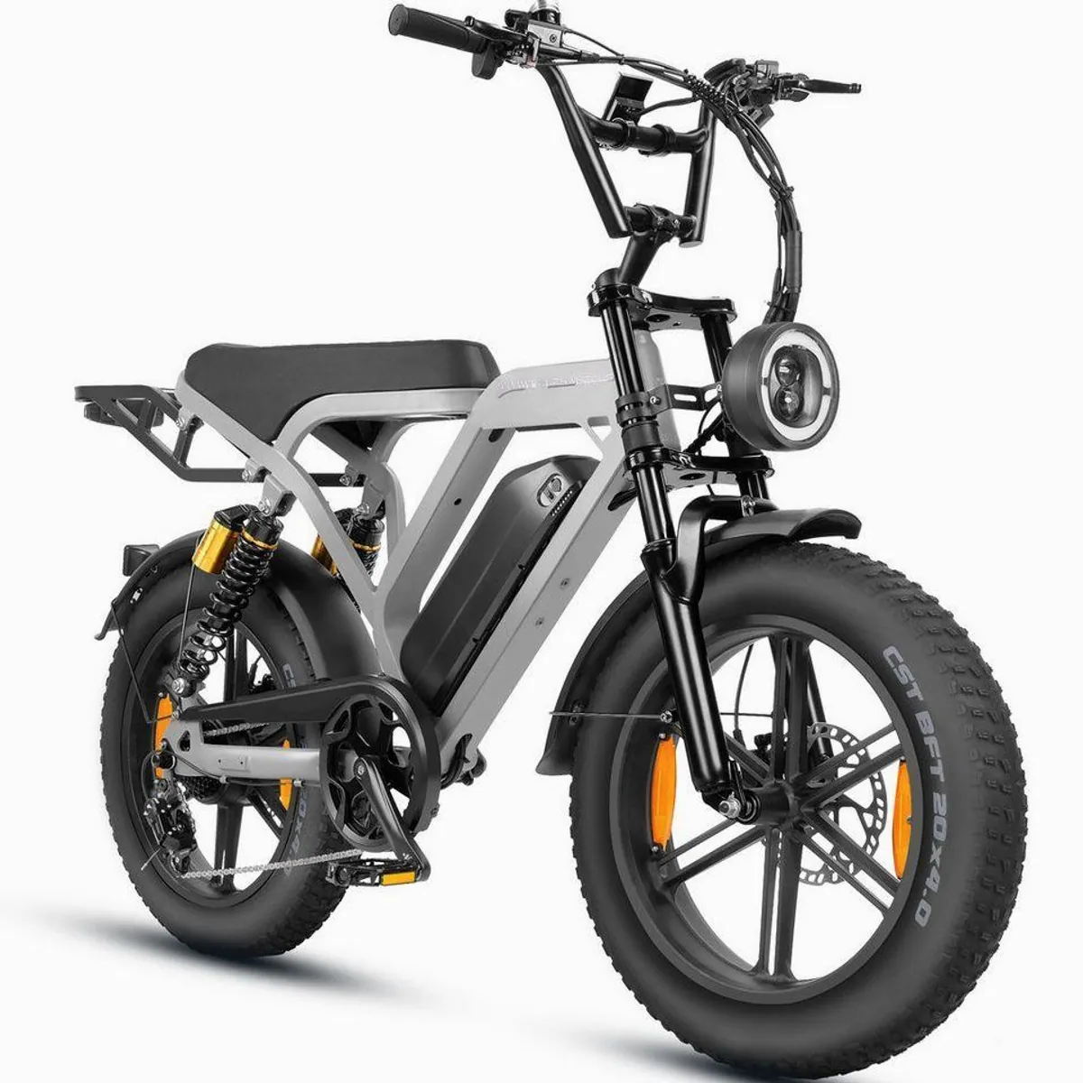 Vankel E-Bike E7-2.0, kraftvoller 250W Motor, bis 108 km Reichweite, 20" Fettreifen 2
