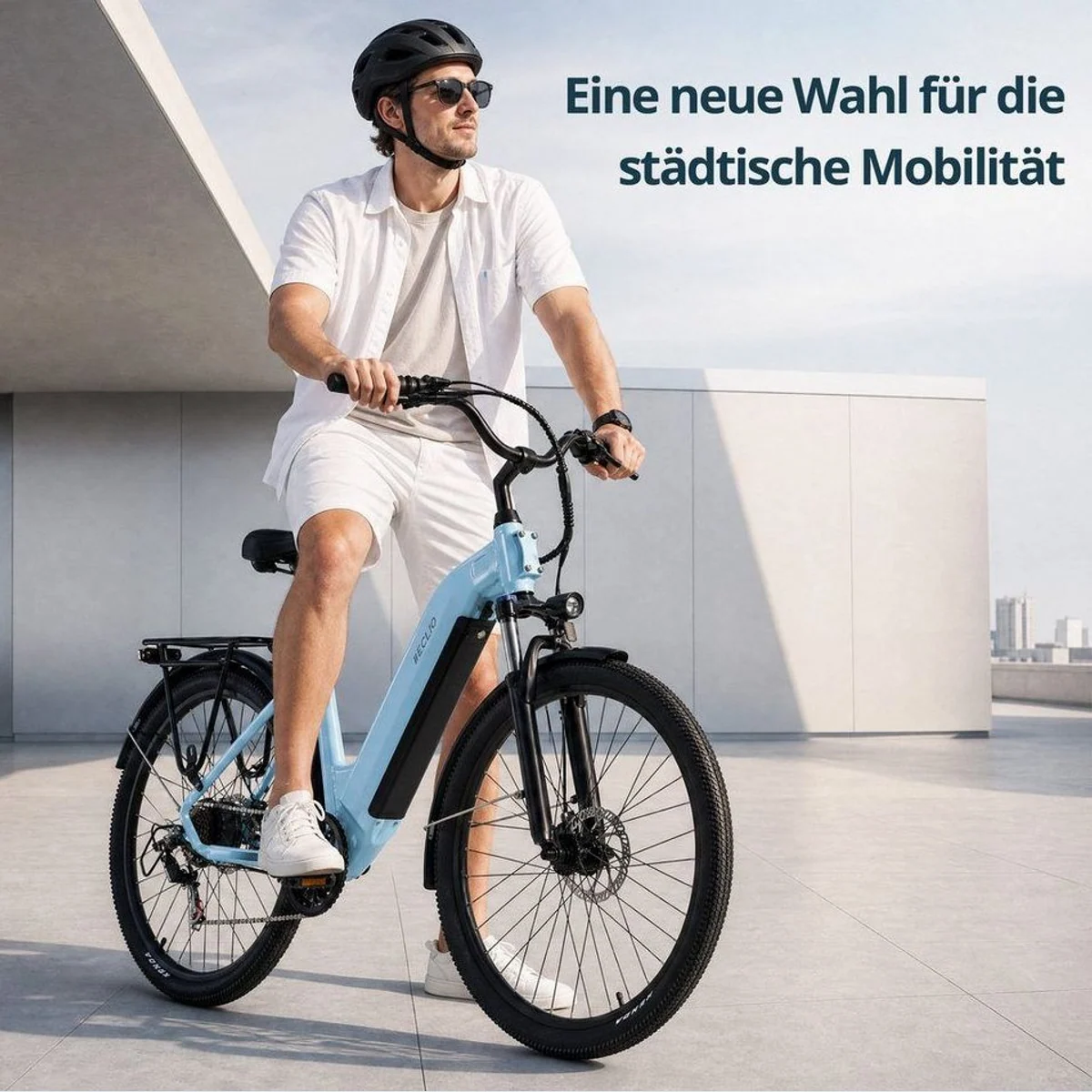 Vankel Eclio Otium 3 City-E-Bike, 250W Motor, 120 km Reichweite, 7-Gang-Schaltung 4