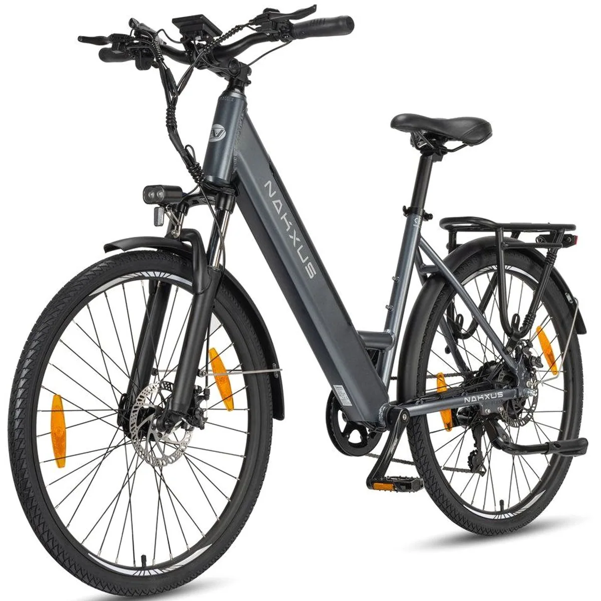 Vankel City E-Bike 26 Zoll, 250W Heckmotor, 450Wh Akku, App-Steuerung