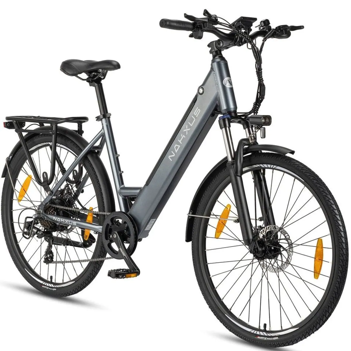 Vankel City E-Bike 26 Zoll, 250W Heckmotor, 450Wh Akku, App-Steuerung 2