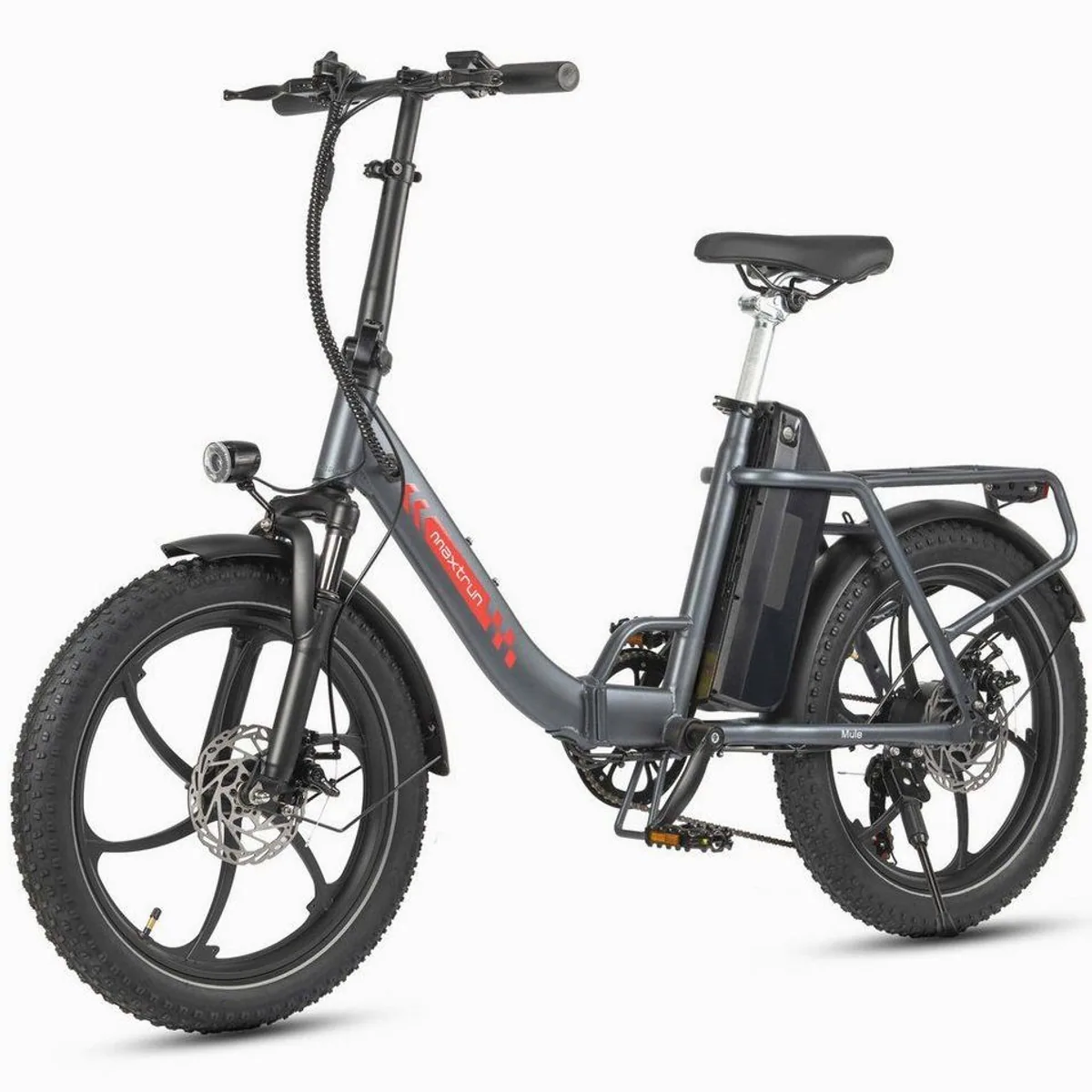 Vankel E-Bike Klapprad, 150 km Reichweite, 250W Motor, Shimano 7-Gang-Schaltung