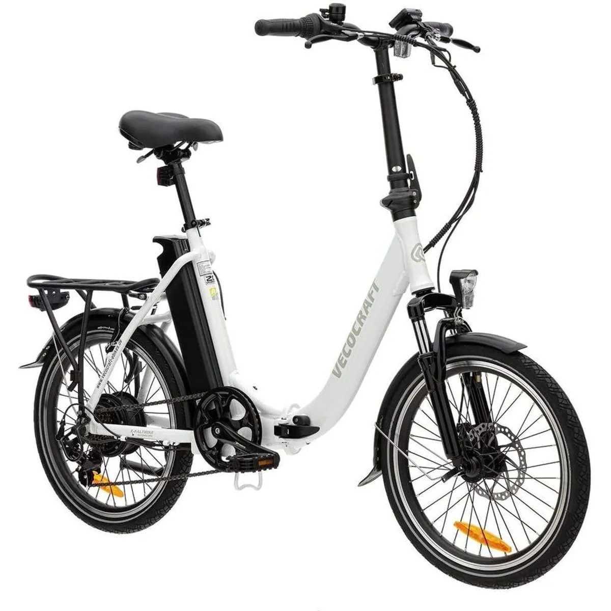 VECOCRAFT E-Pax 20 Zoll E-Bike, 7-Gang Shimano, 250W Heckmotor, 468Wh Akku