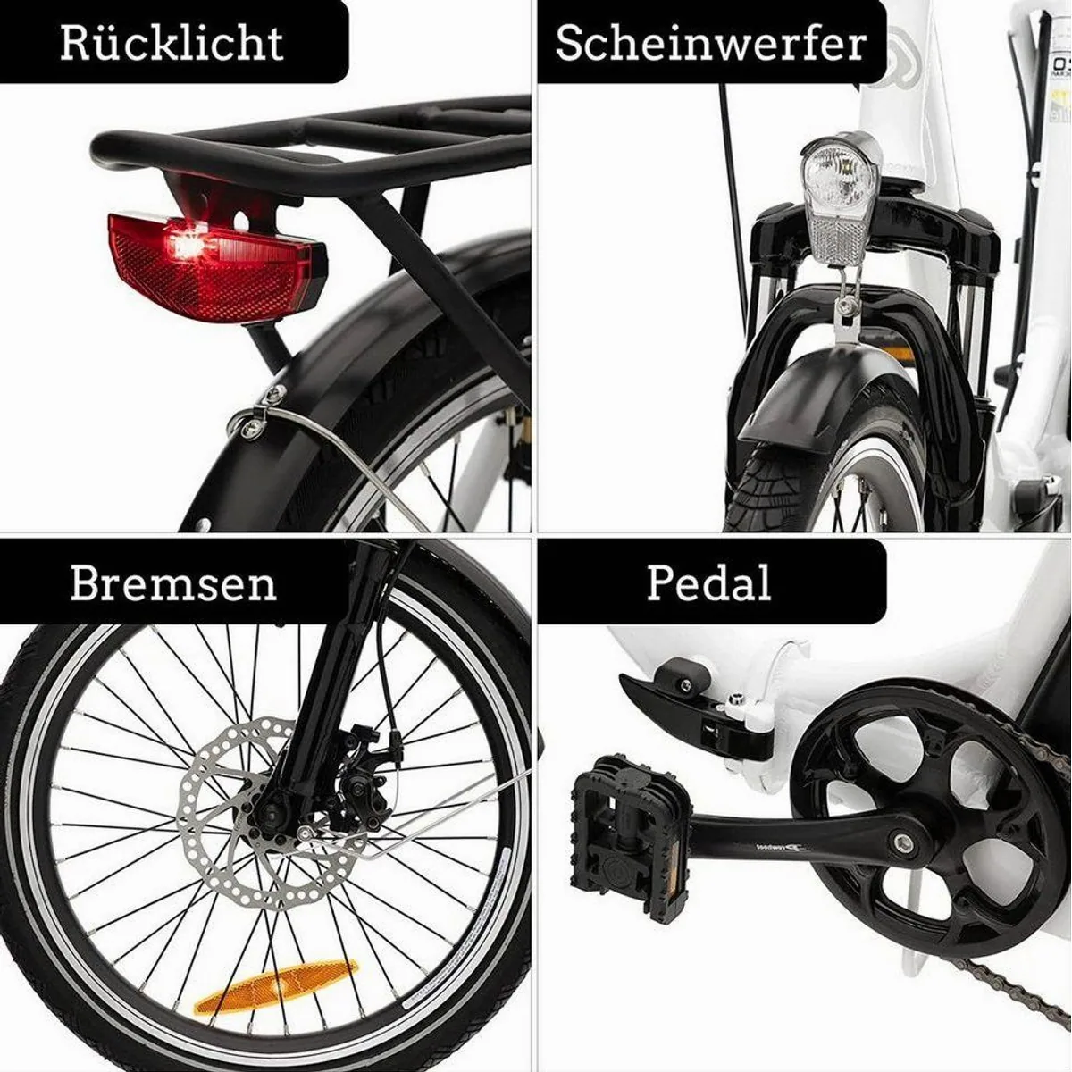 VECOCRAFT E-Pax 20 Zoll E-Bike, 7-Gang Shimano, 250W Heckmotor, 468Wh Akku 2