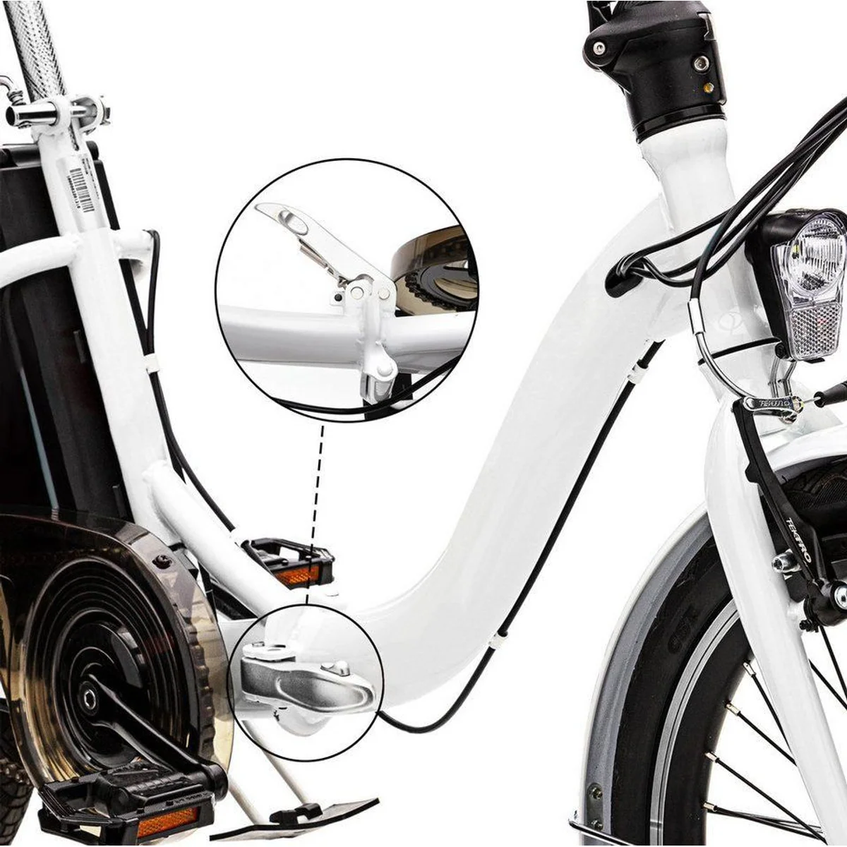 VECOCRAFT E-Bike Klapprad, 40 Nm Heckmotor, 468 Wh Akku, faltbar und leicht 4