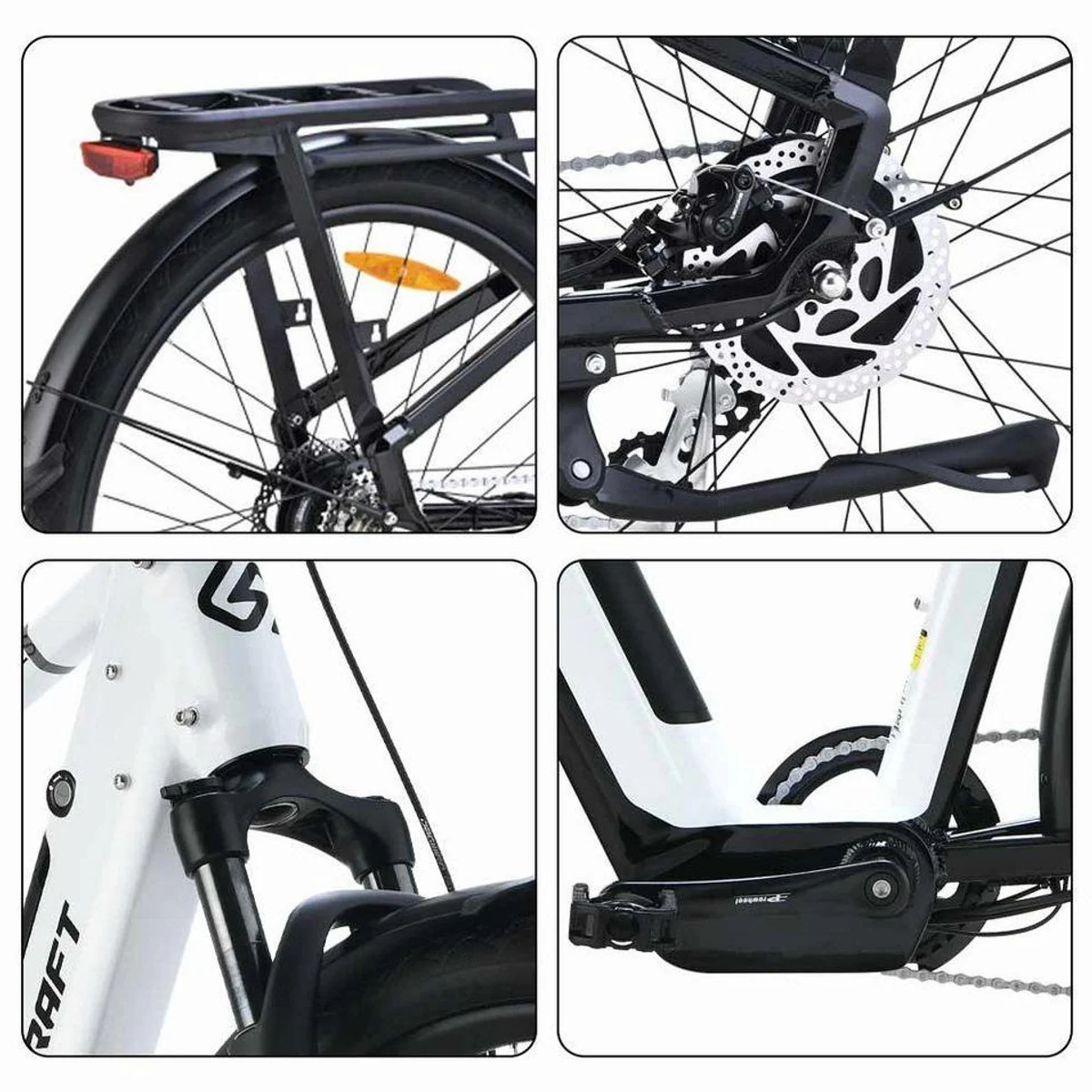 VECOCRAFT ARES E-Bike, 250 W Heckmotor, 8-Gang Shimano, 468 Wh Akku 4