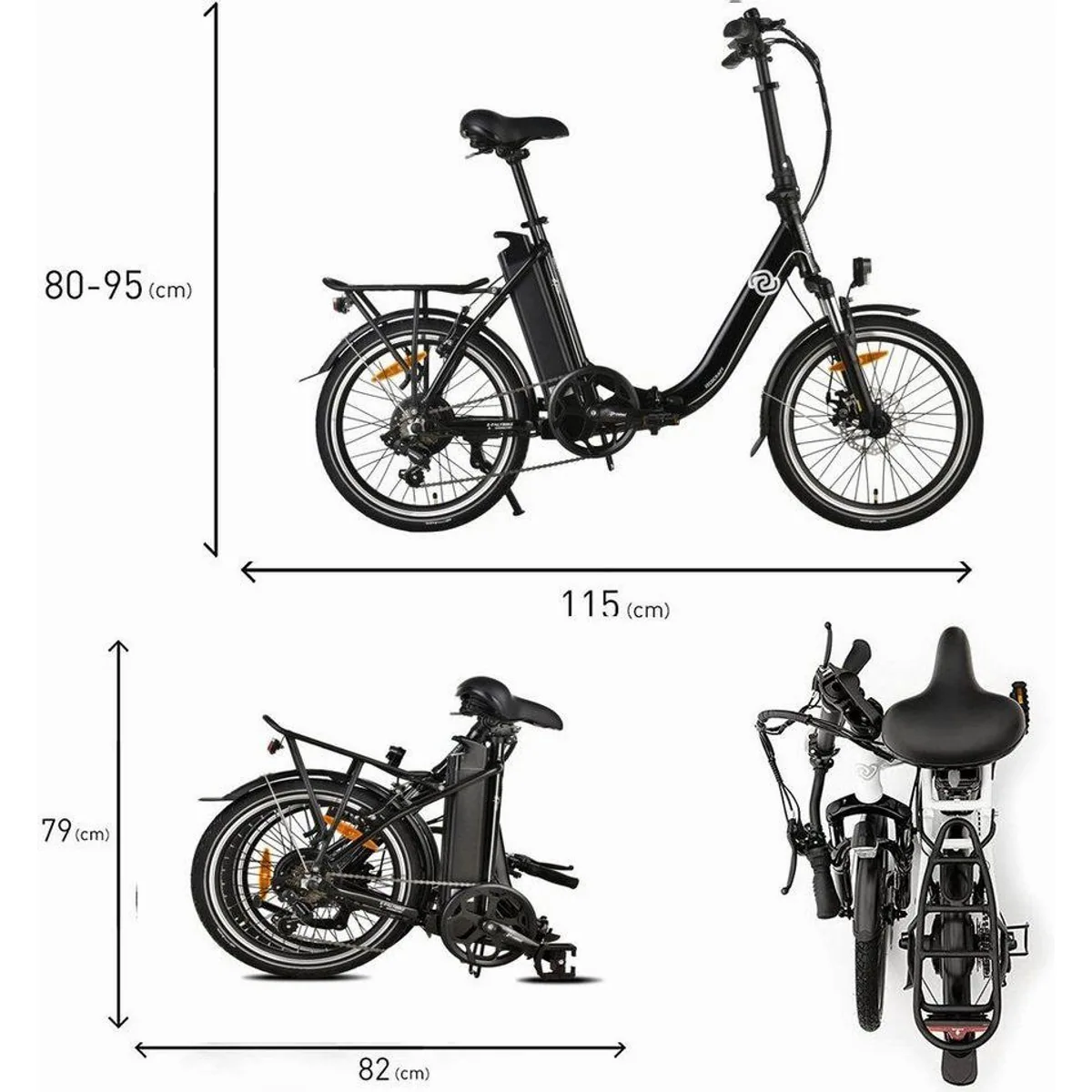 VECOCRAFT E-Pax 20" Klapprad, 250W Motor, 13Ah Akku, 7-Gang Shimano 4