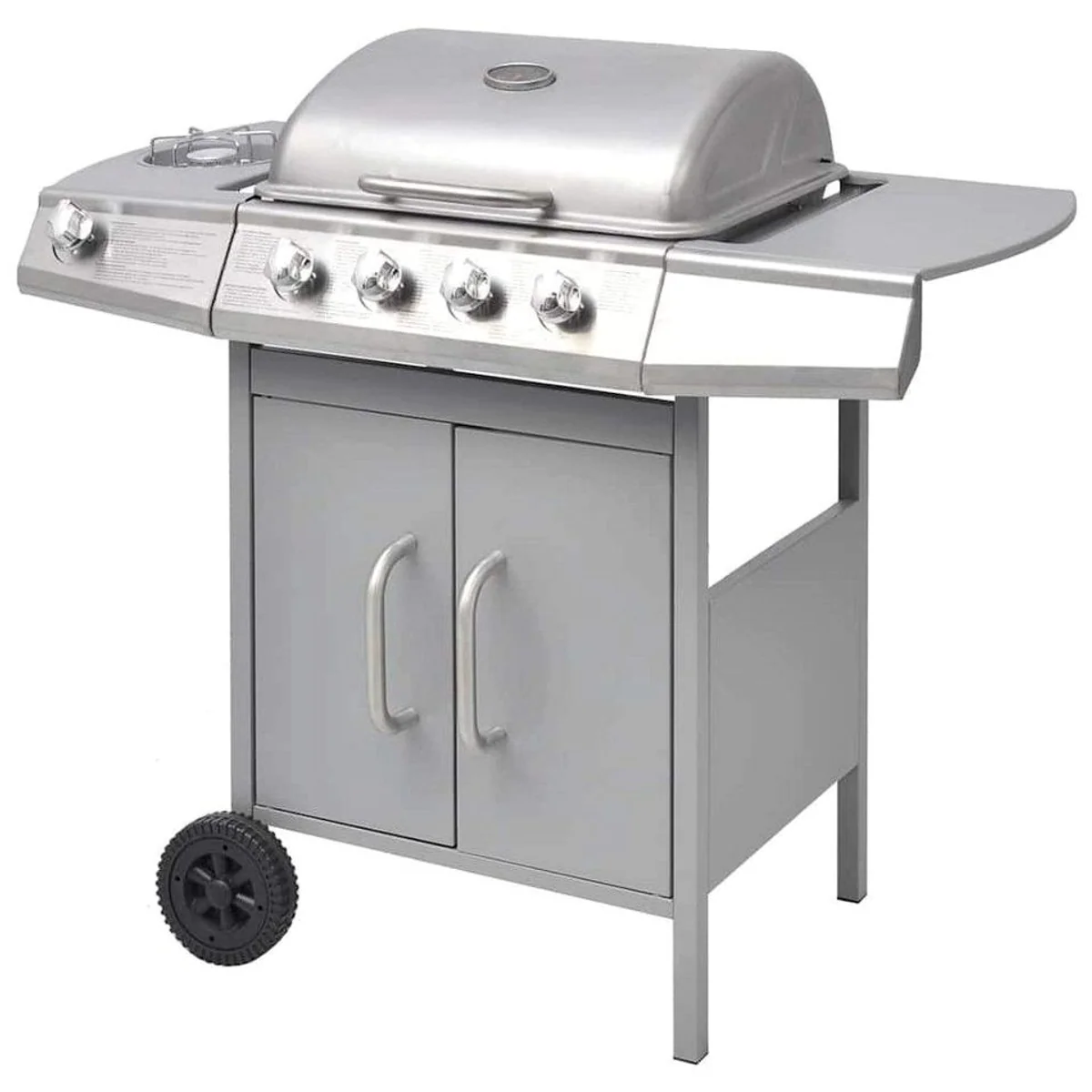 vidaXL Gasgrill 4+1 Flammen, große Grillfläche, integriertes Thermometer 2