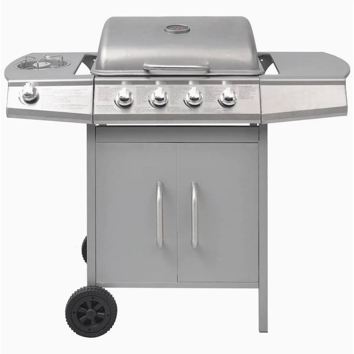 vidaXL Gasgrill 4+1 Flammen, große Grillfläche, integriertes Thermometer 3