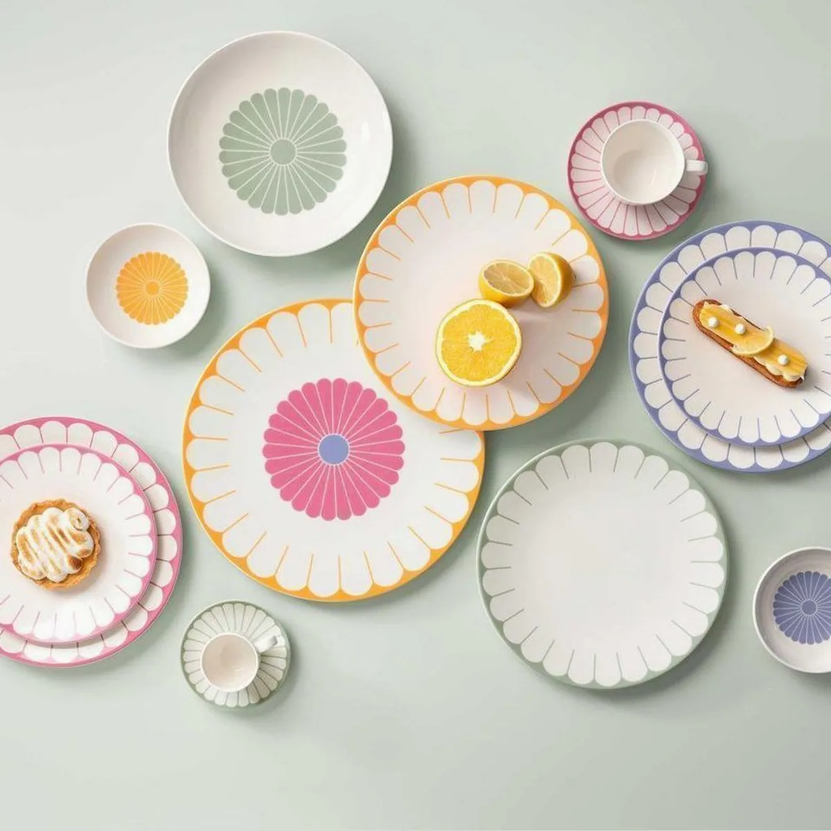 Villeroy & Boch Fleur Couleur Tafelservice, 12-tlg., für 6 Personen, Porzellan 4