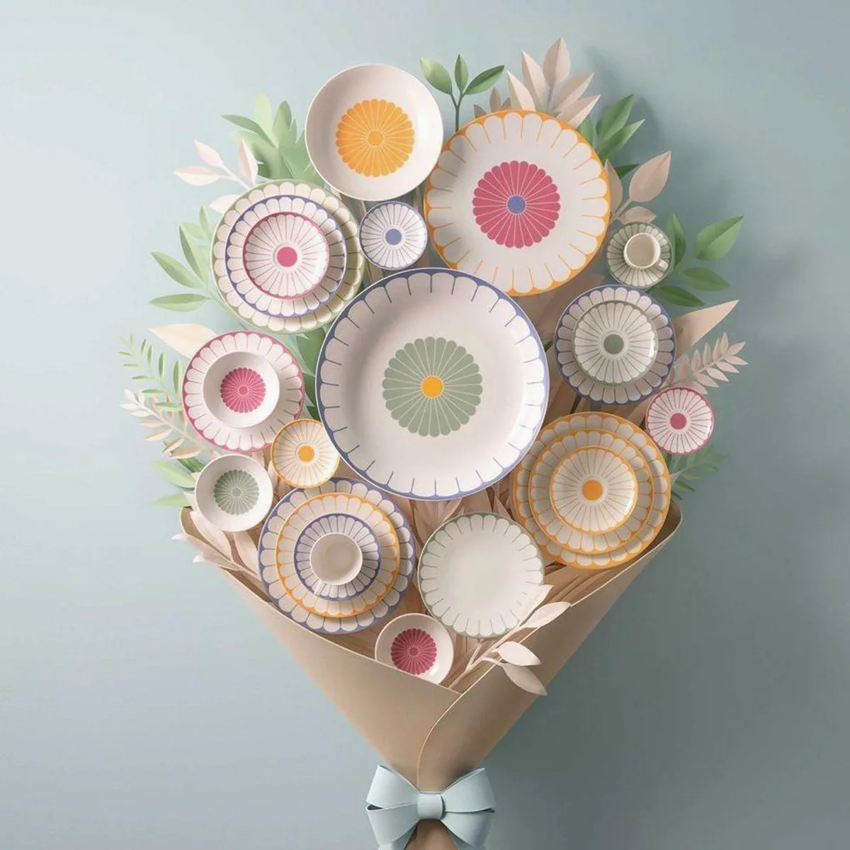 Villeroy & Boch Fleur Couleur Tafelservice, 12-tlg., für 6 Personen, Porzellan 5