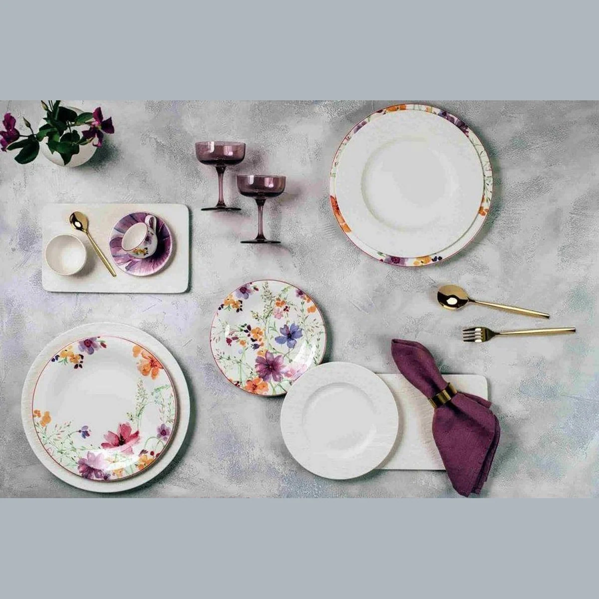 Villeroy & Boch Mariefleur Basic Kombiservice, 30-tlg., für 6 Personen, Porzellan 5