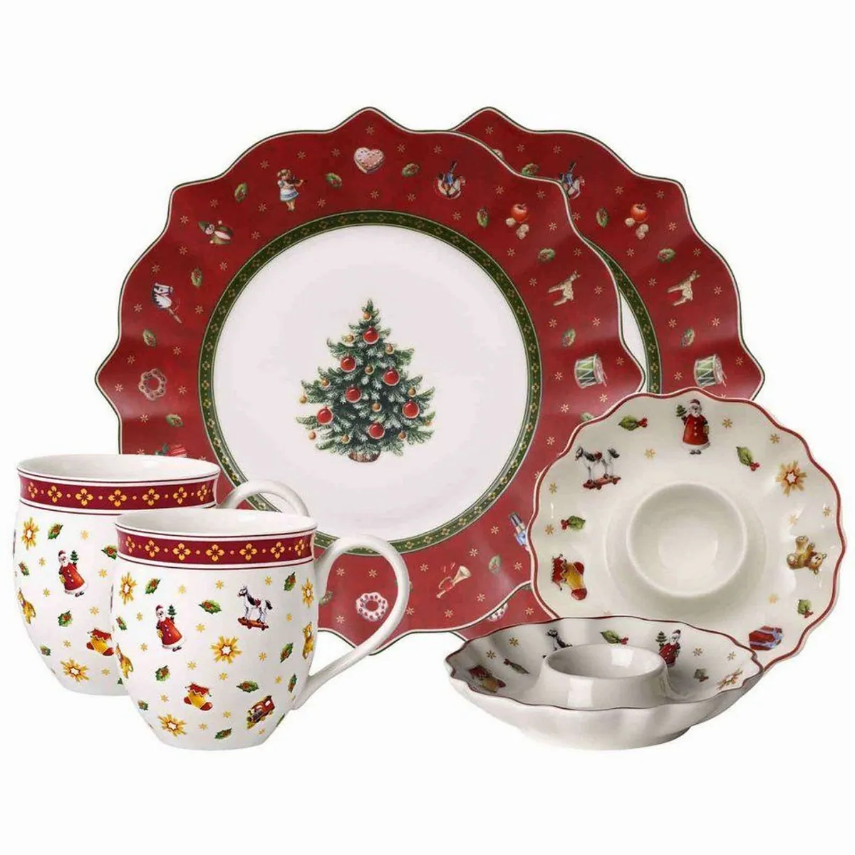 Villeroy & Boch Frühstücksset Toy's Delight, 6-teilig, für 2 Personen — dekorativ, funktional, hochwertig