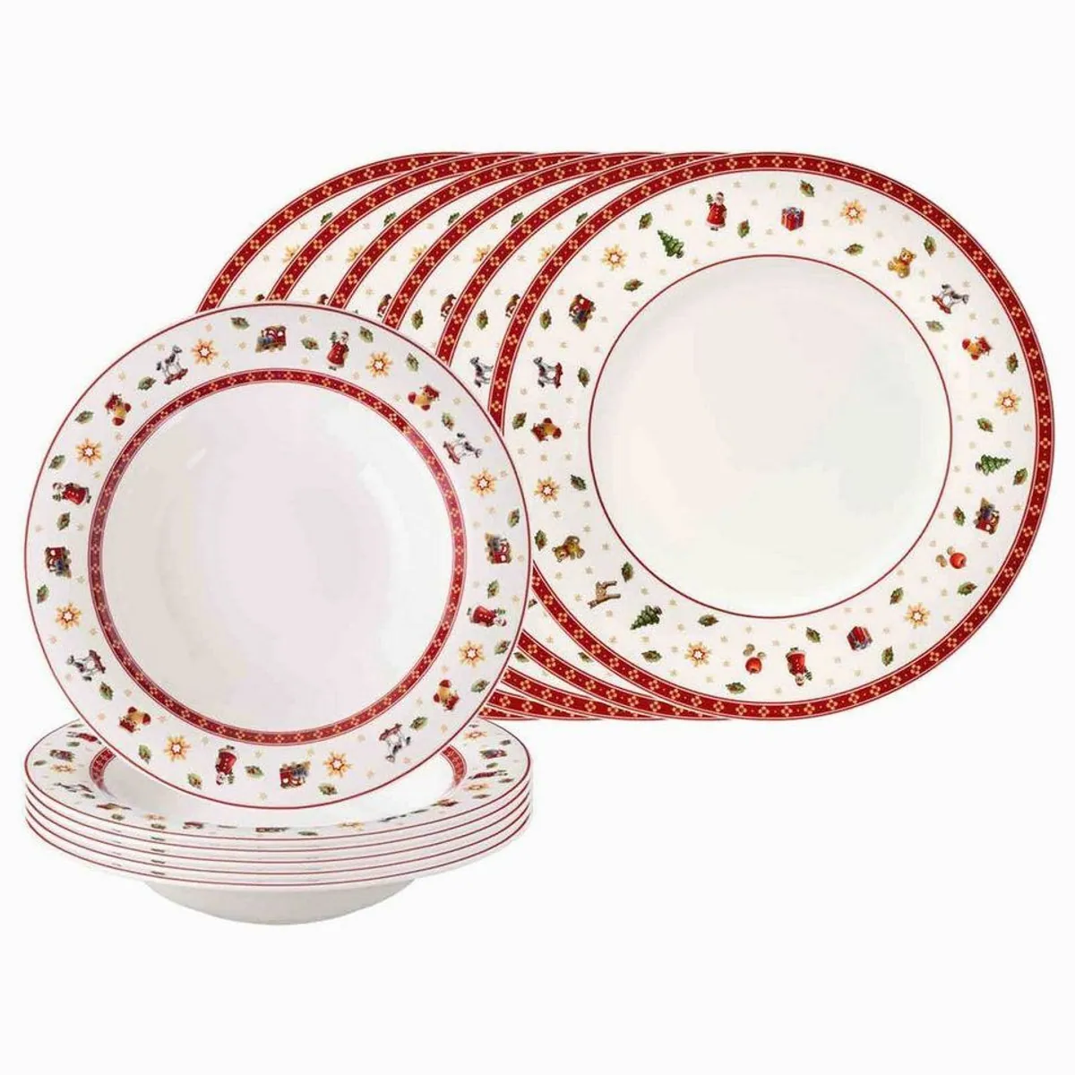Villeroy & Boch Toy’s Delight Tafelservice, 12-teilig, für 6 Personen, Premium-Porzellan