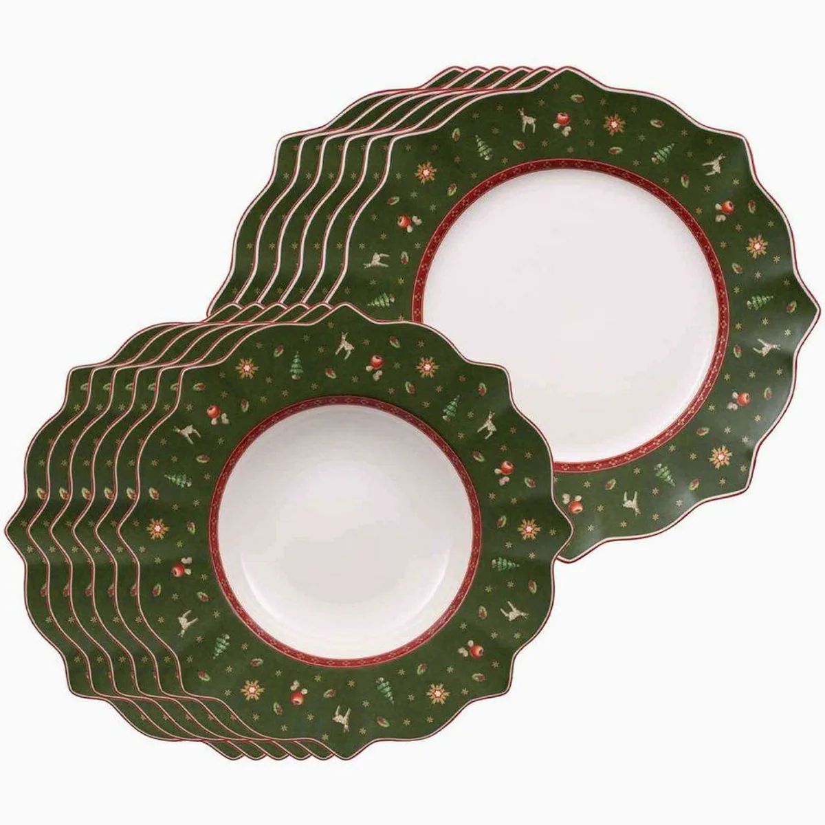 Villeroy & Boch Toy's Delight Tafelservice, 12-teilig, elegantes Porzellan-Set für 6 Personen