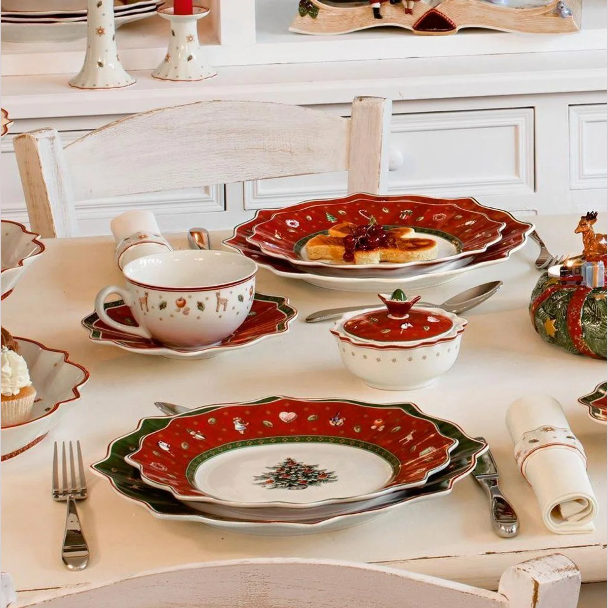 Villeroy & Boch Toy's Delight Tafelservice, 12-teilig, elegantes Porzellan-Set für 6 Personen 3