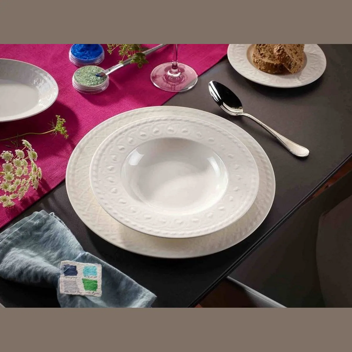 Villeroy & Boch Cellini Teller-Set, 18-teilig, für 6 Personen, edles Porzellan 3