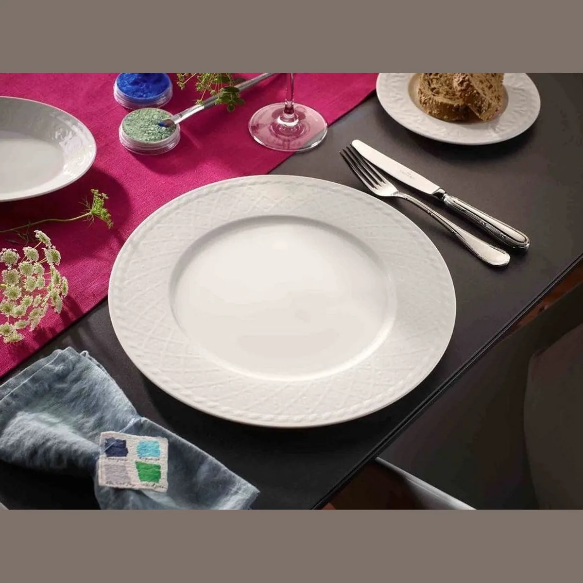 Villeroy & Boch Cellini Teller-Set, 18-teilig, für 6 Personen, edles Porzellan 4