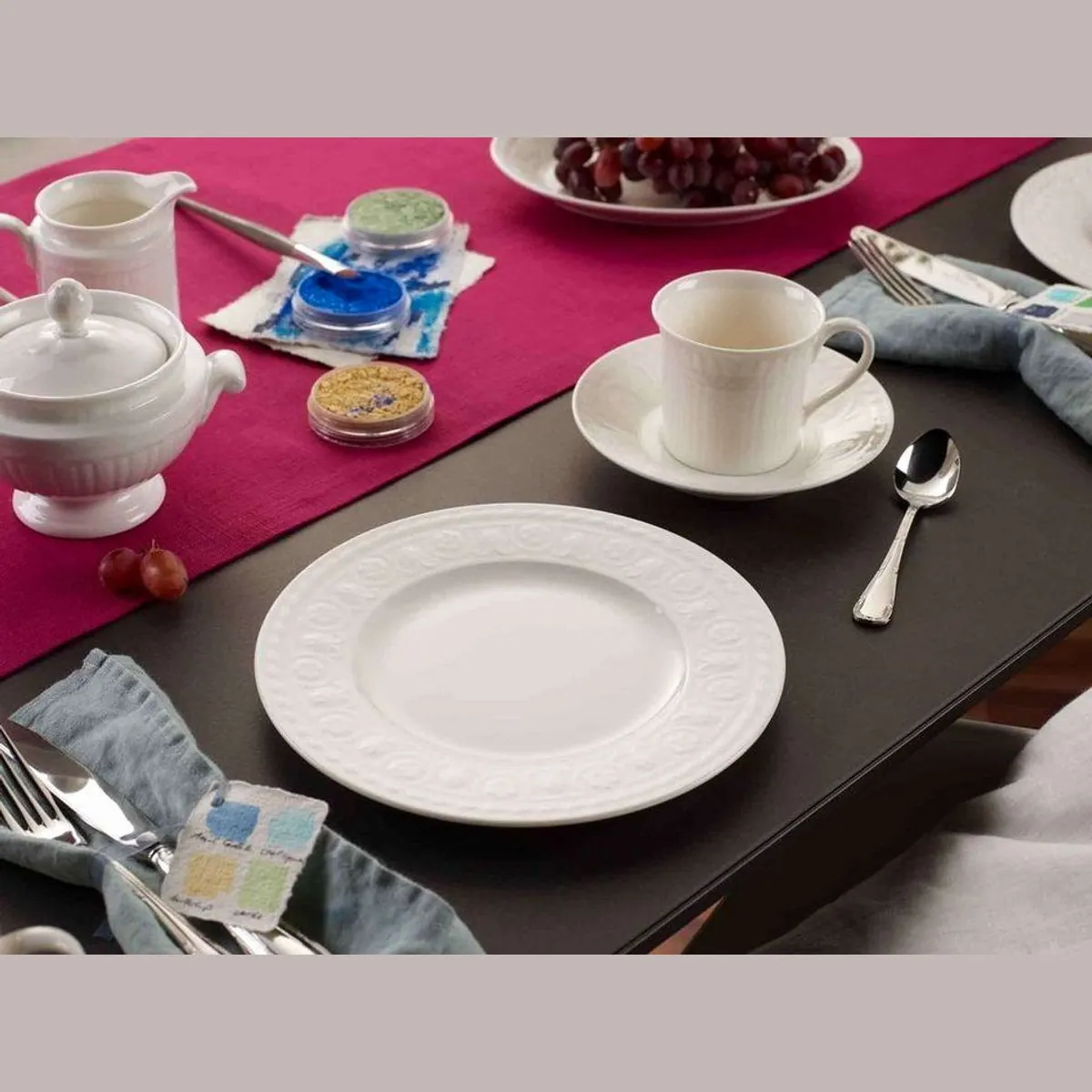 Villeroy & Boch Cellini Teller-Set, 18-teilig, für 6 Personen, edles Porzellan 5