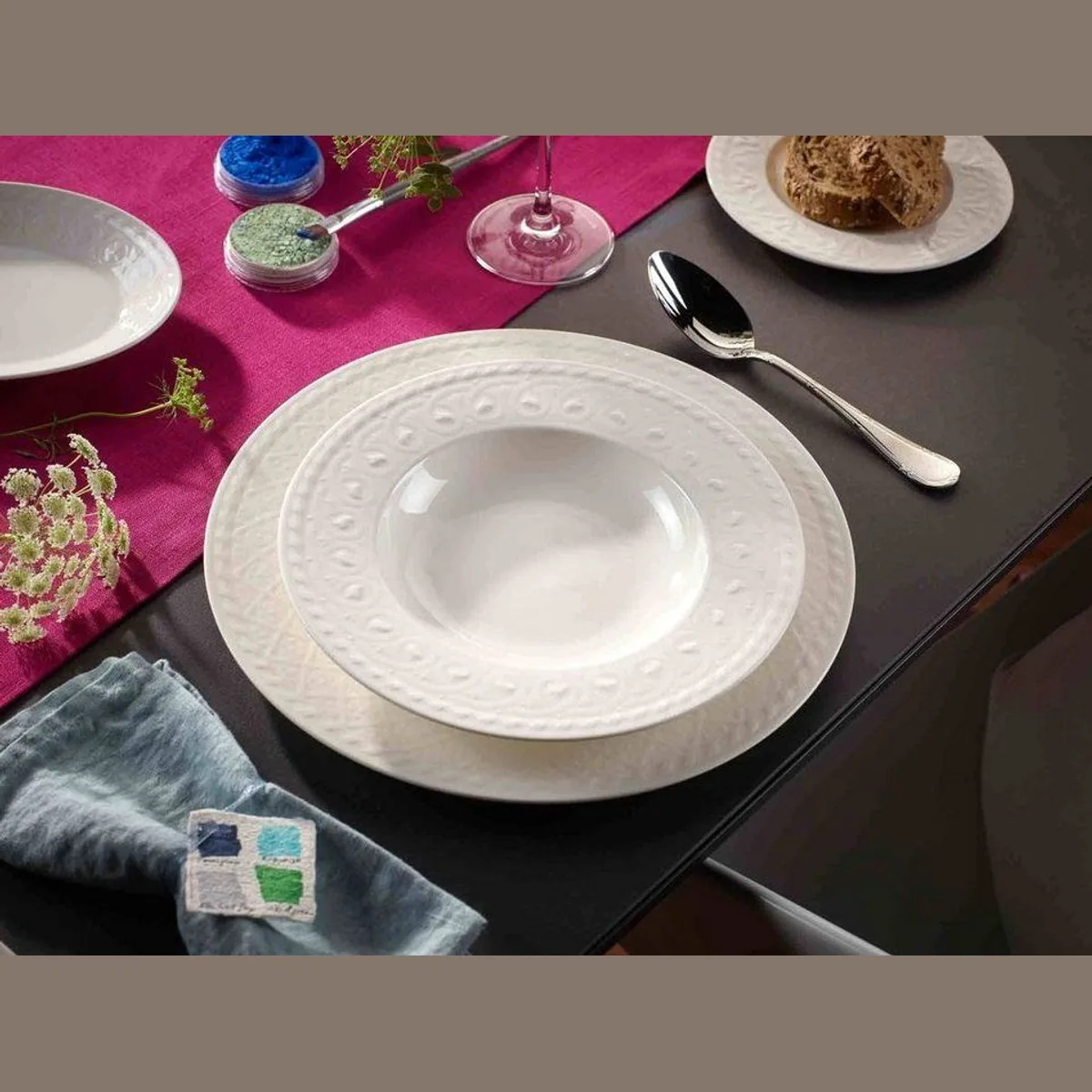 Villeroy & Boch Cellini Kombiservice, 24-teilig, für 6 Personen — Porzellan, spülmaschinenfest, mikrowellensicher 3