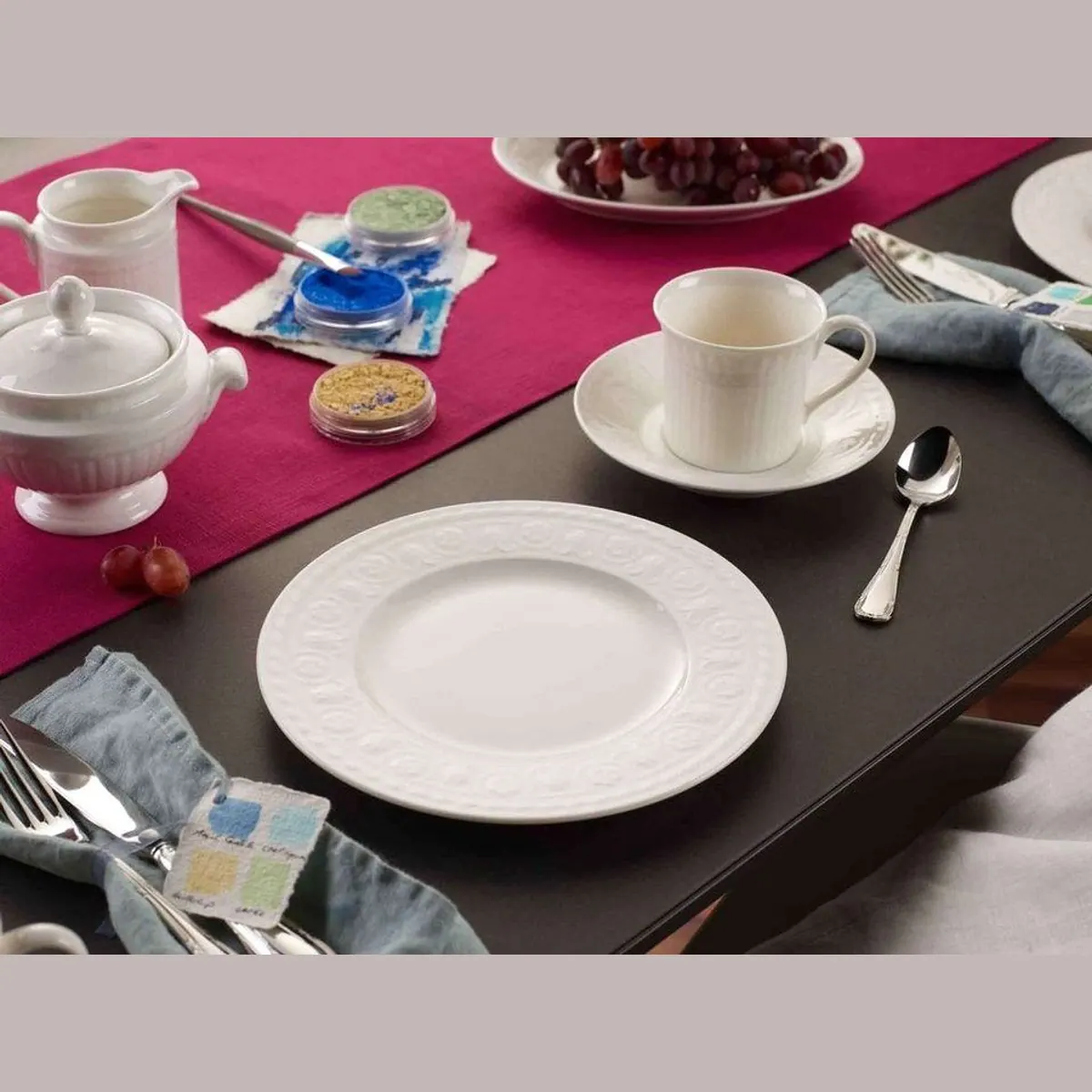 Villeroy & Boch Cellini Kombiservice, 24-teilig, für 6 Personen — Porzellan, spülmaschinenfest, mikrowellensicher 4