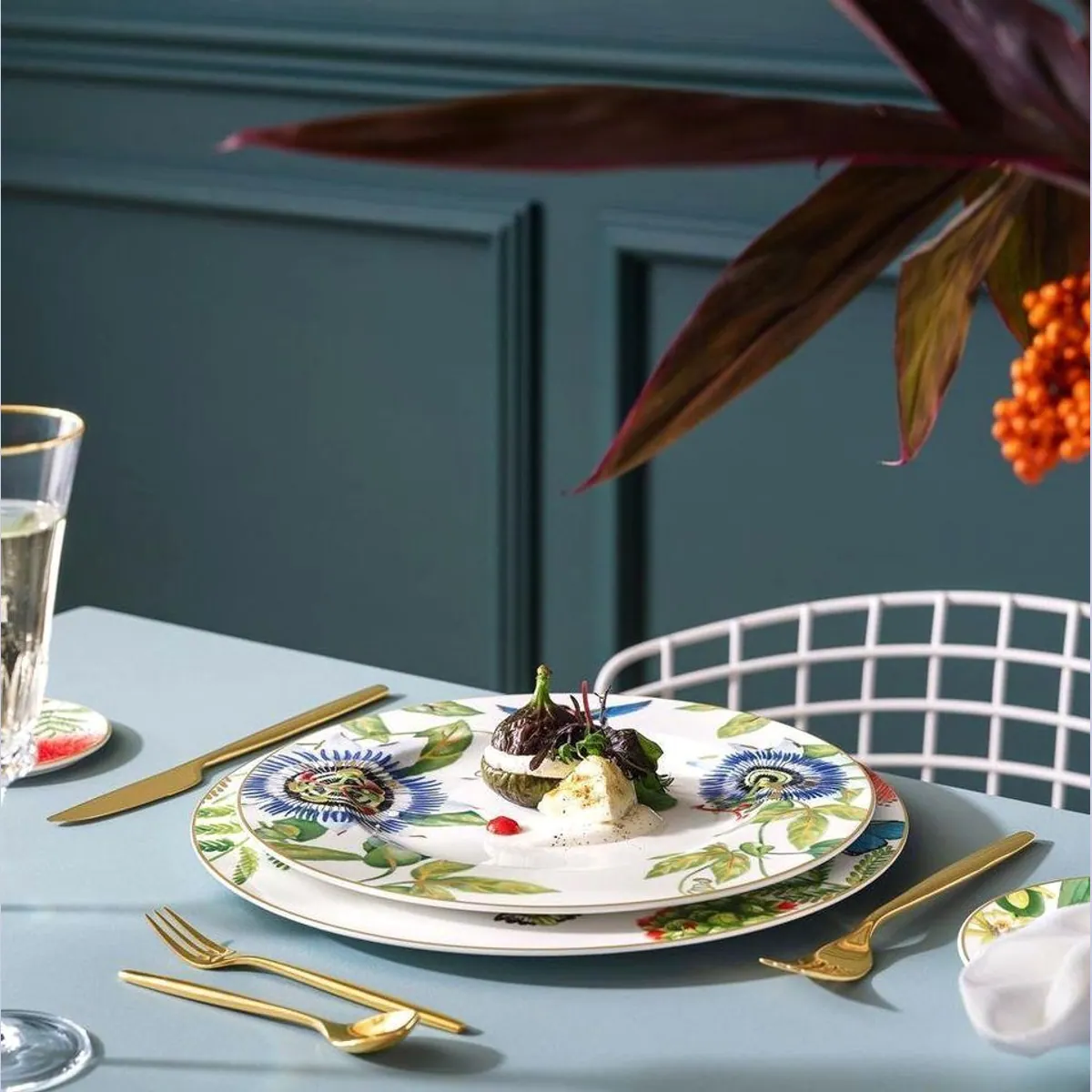 Villeroy & Boch Amazonia Tafelservice, 18-teilig, für 6 Personen — Exotisches Design, Spülmaschinenfest, Premium Bone Porcelain 2