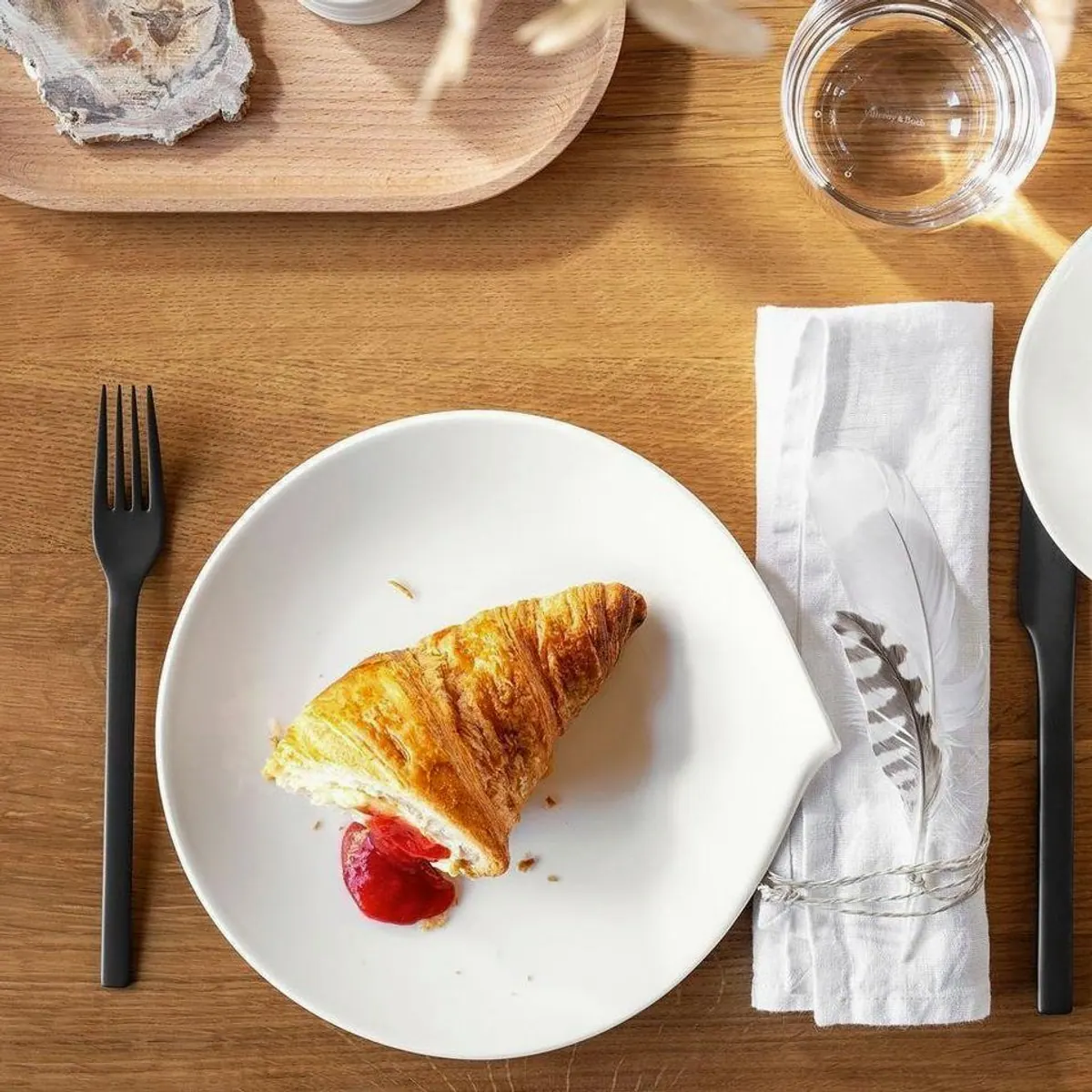 Villeroy & Boch Flow Teller-Set, 12-teilig, für 6 Personen, hochwertiges Porzellan 2