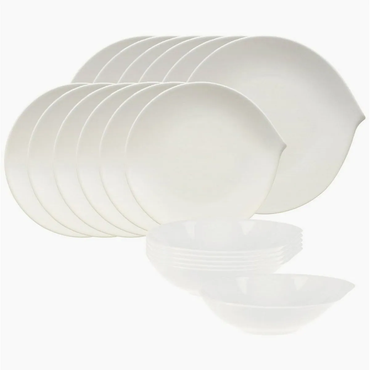 Villeroy & Boch Flow Tafelservice 18-tlg., elegantes Design, spülmaschinenfest