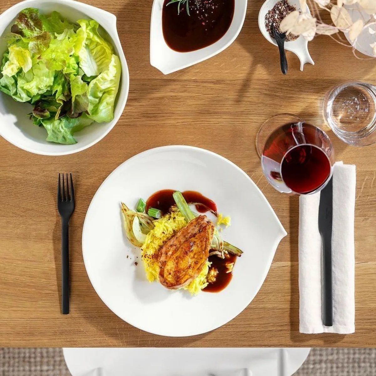 Villeroy & Boch Flow Tafelservice 18-tlg., elegantes Design, spülmaschinenfest 4
