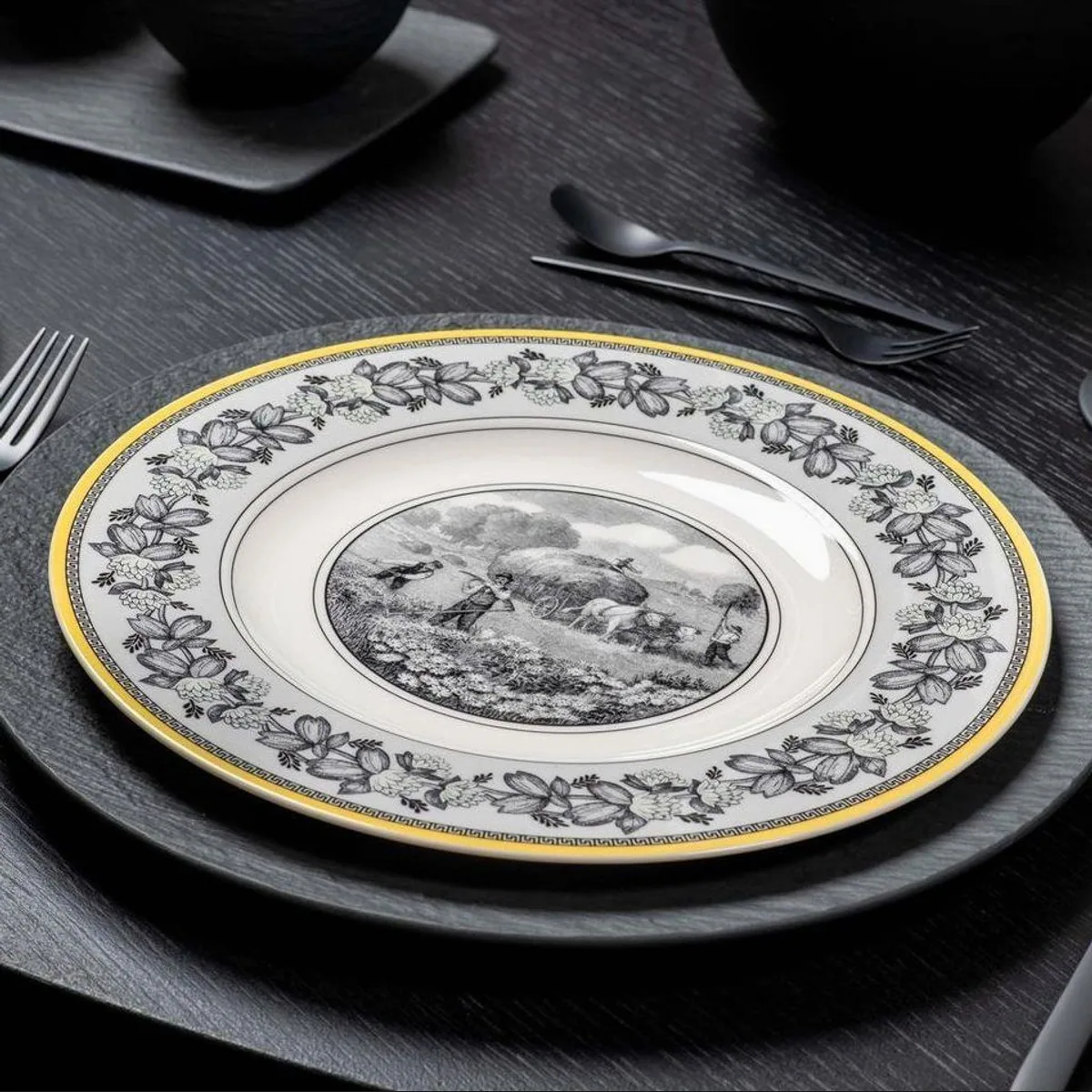 Villeroy & Boch Audun Ferme Tafelservice, 12-teilig, für 6 Personen, Porzellan 2