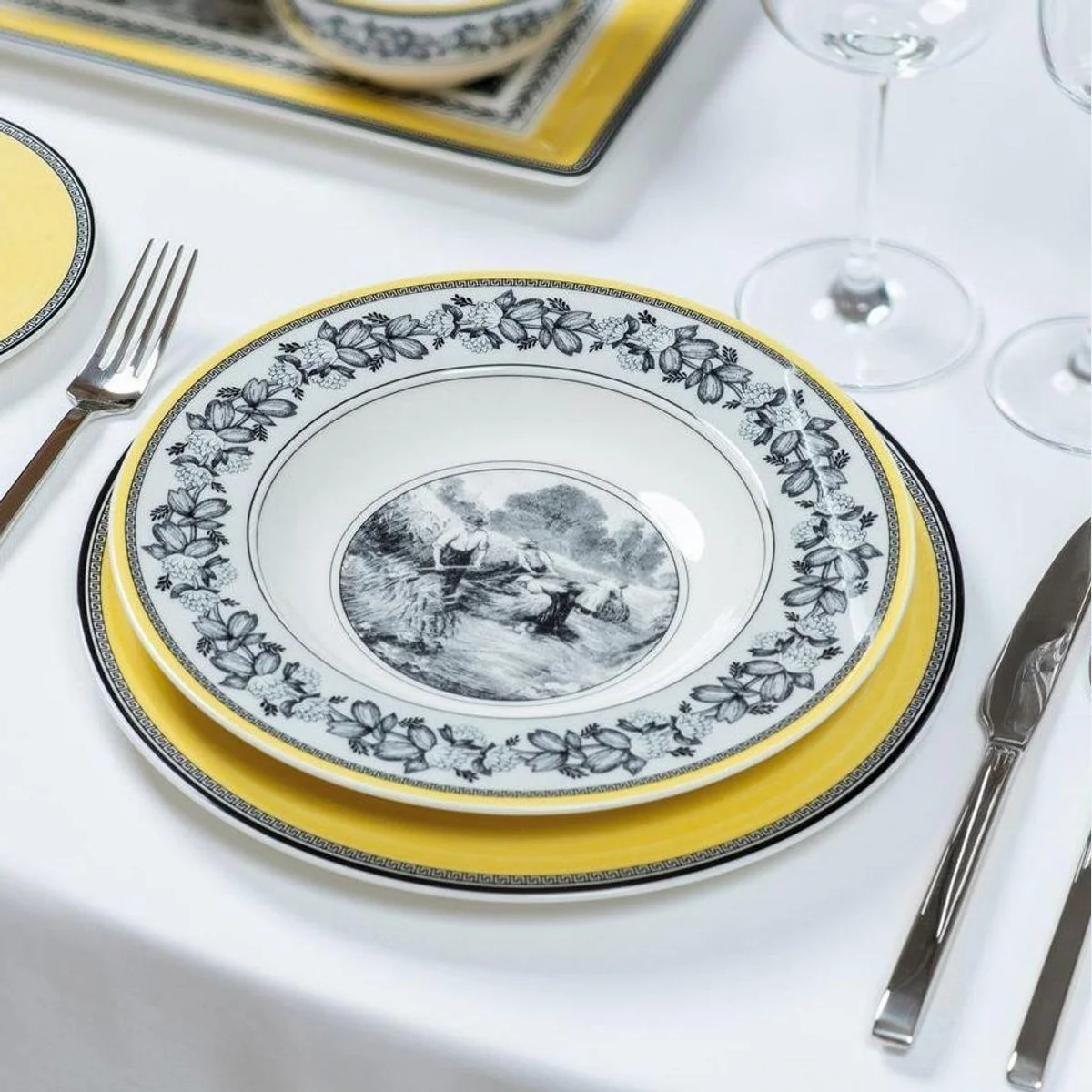 Villeroy & Boch Audun Ferme Tafelservice, 12-teilig, für 6 Personen, Porzellan 4