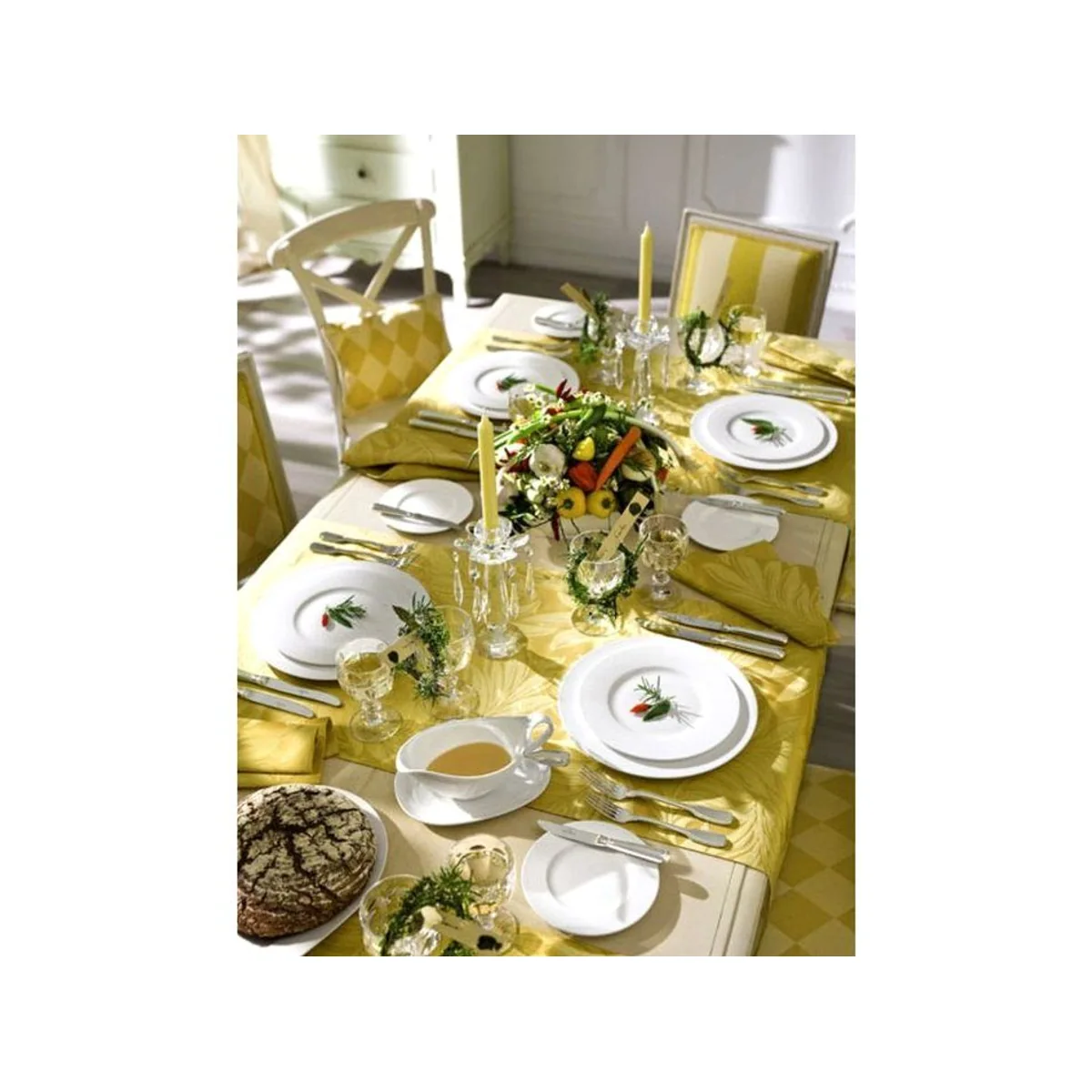 Villeroy & Boch Royal Tafelset II 8tlg, elegantes Design, spülmaschinenfest, mikrowellensicher 4