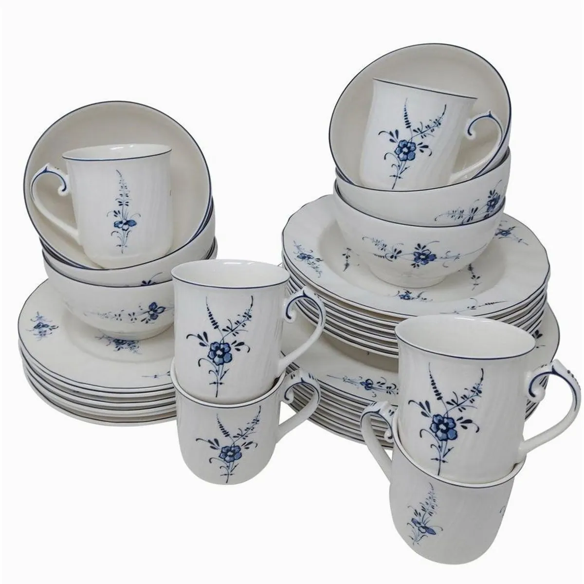 Villeroy & Boch Vieux Luxembourg Tafelservice, 30-teilig, spülmaschinenfest, klassischer Landhausstil