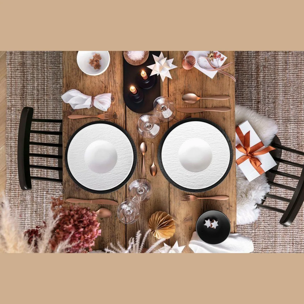 Villeroy & Boch Geschirr-Set Manufacture Rock blanc, modernes Design, 18-teilig 5