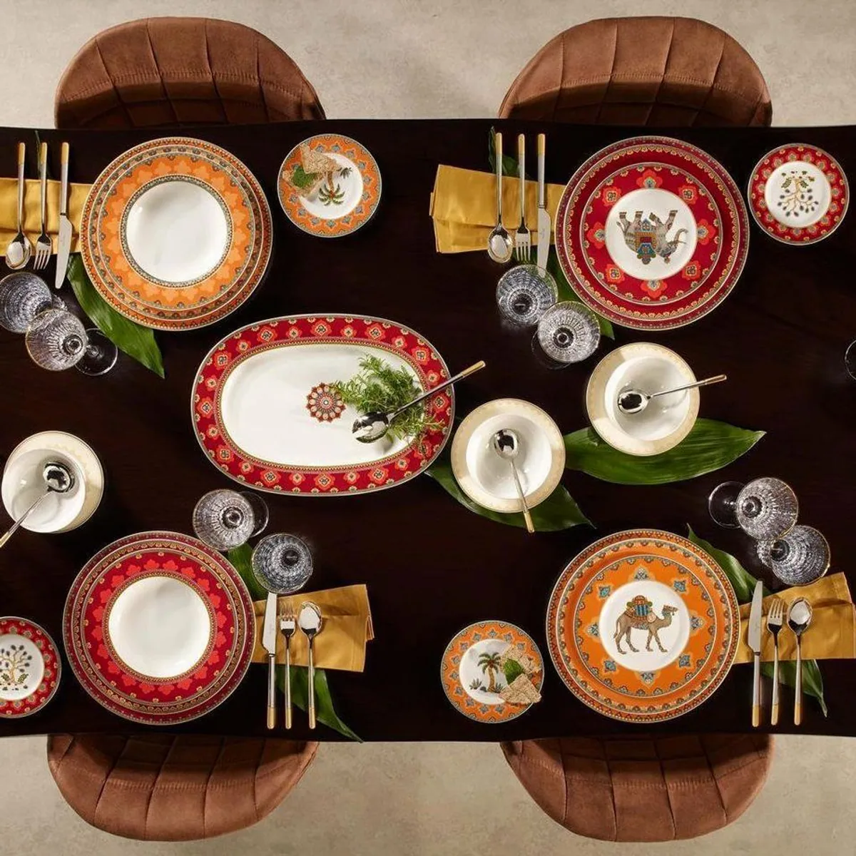 Villeroy Samarkand Rubin Speiseteller, elegantes 6er Set – Ø 27,7 cm 3