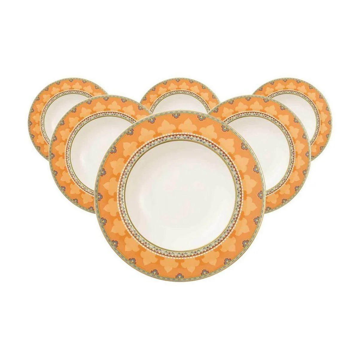 Villeroy Suppenteller Samarkand, elegantes Design, spülmaschinenfest — 6er Set