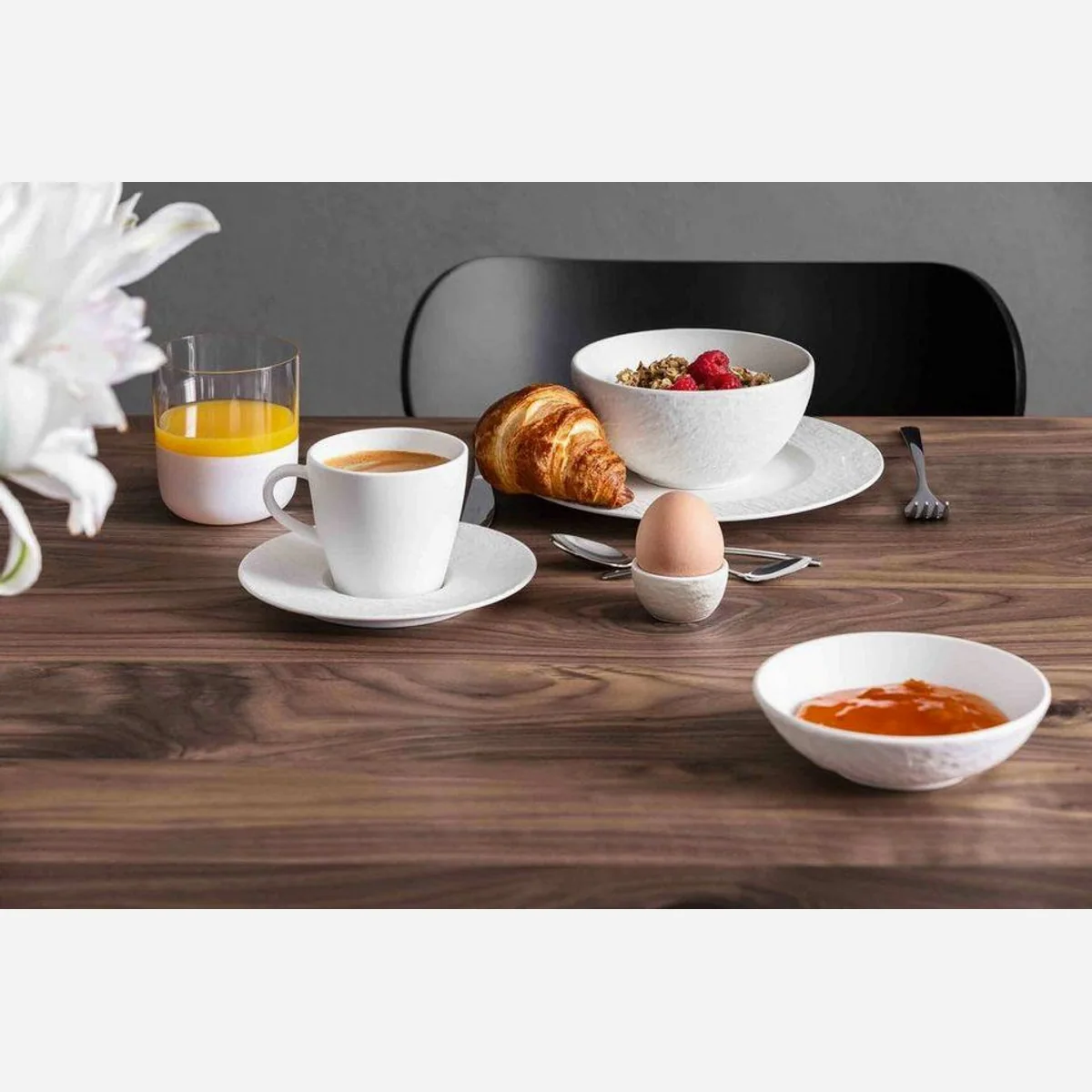 Villeroy & Boch Manufacture Ice Tafelservice, 18-teilig, für 6 Personen, Elegantes Design 4