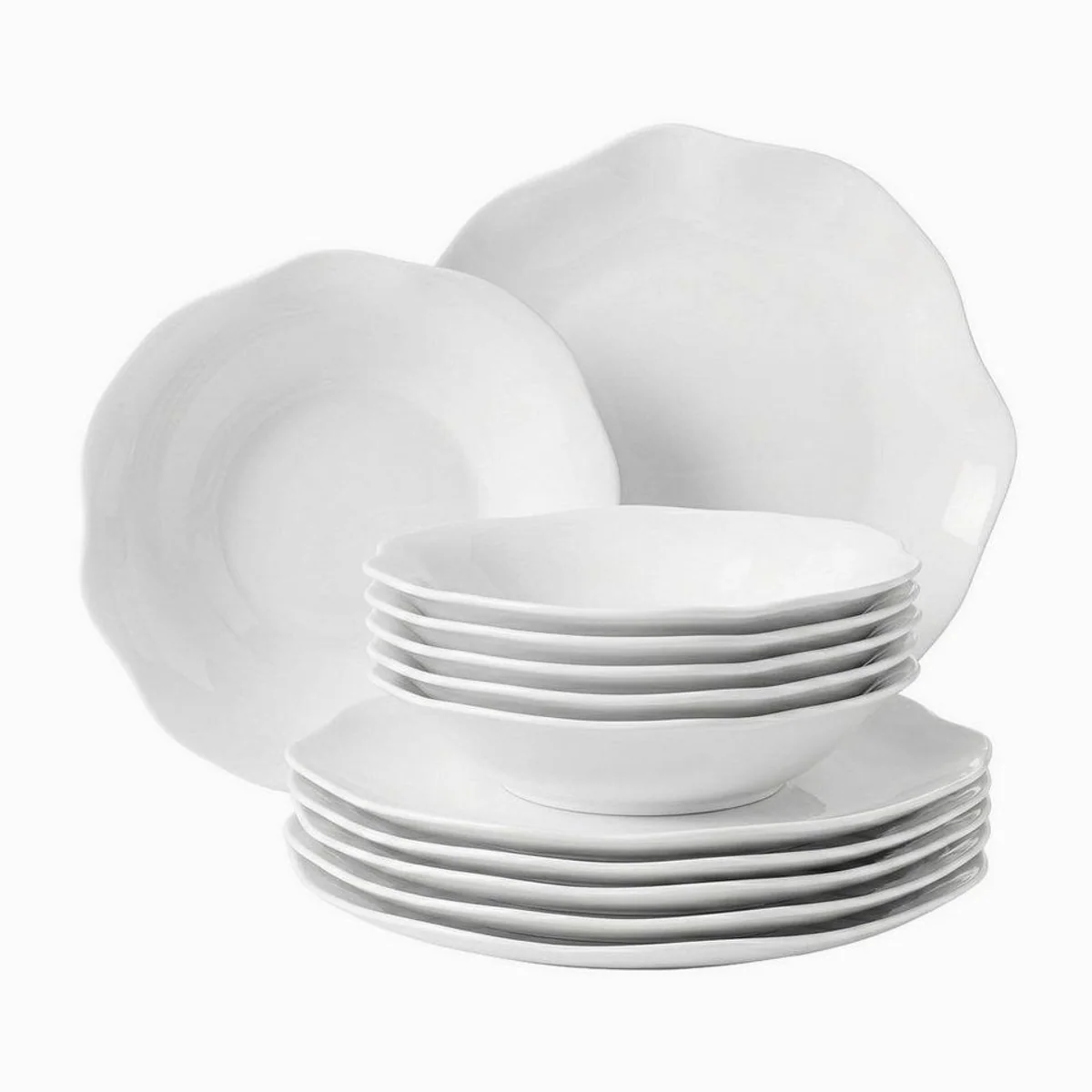 Villeroy & Boch Pura Tafelservice, 12-teilig für 6 Personen, elegantes Design