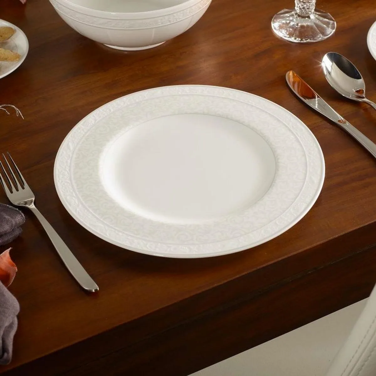 Villeroy & Boch Gray Pearl Kombiservice, elegantes Porzellan-Set für 6 Personen 2