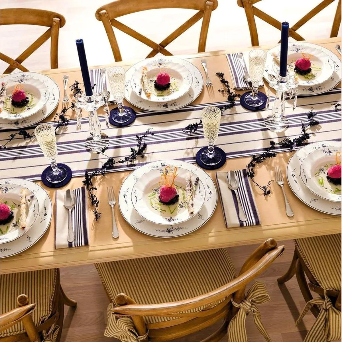 Villeroy & Boch Vieux Luxembourg Teller-Set, 18-teilig für 6 Personen, hochwertiges Porzellan 4