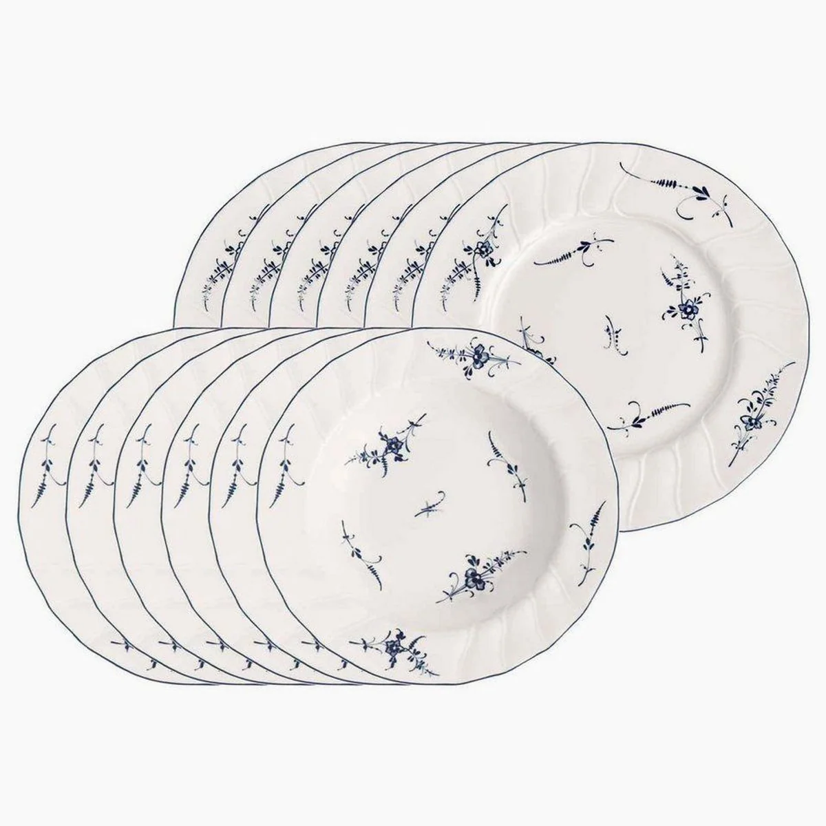 Villeroy & Boch Vieux Luxembourg Tafelservice, elegantes Porzellan für 6 Personen
