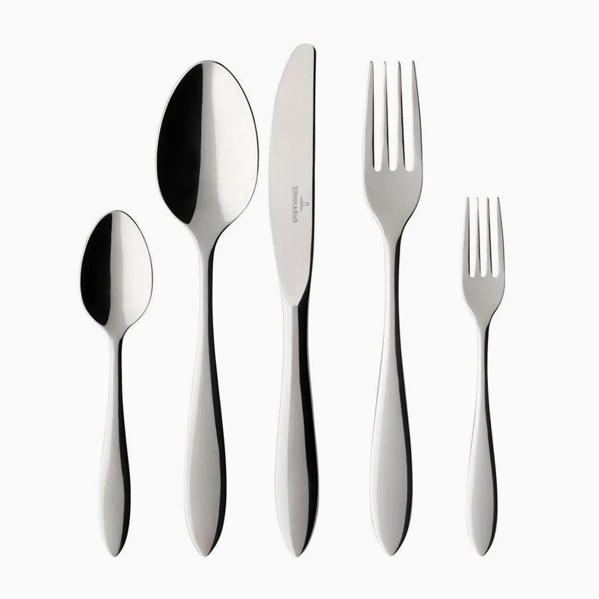 Villeroy & Boch Arthur Besteck-Set, 180-teilig, spülmaschinenfest, elegantes Design